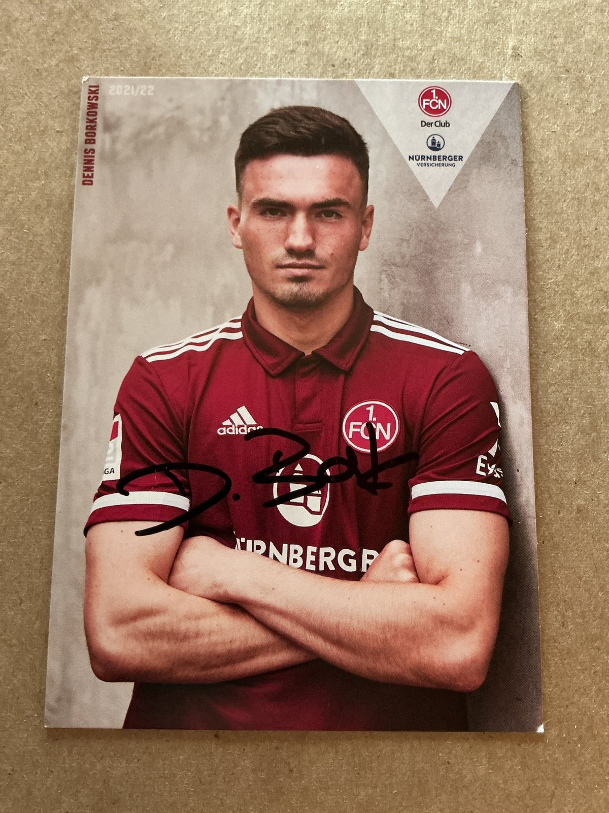 Dennis Borkowski, Germany 🇩🇪 1.FC Nürnberg 2021/22 hand signed - Autographs-World