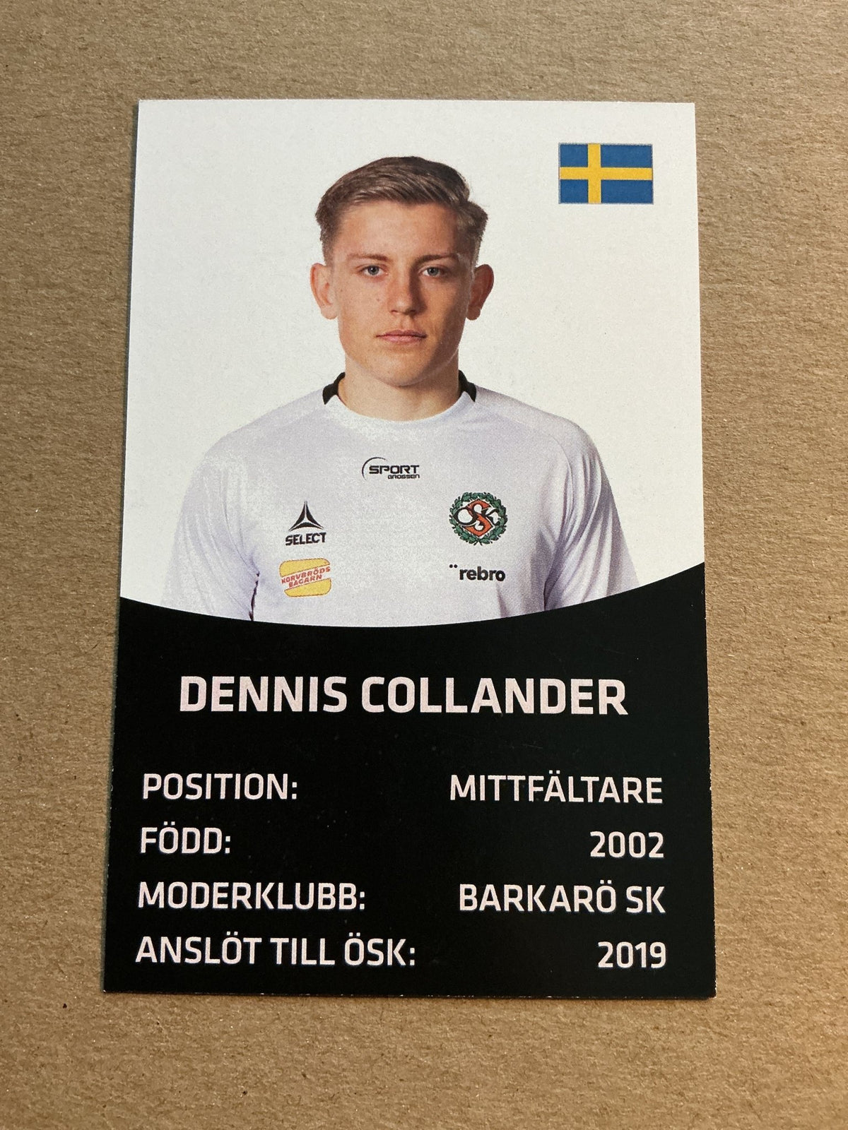Dennis Collander , Sweden 🇸🇪 Örebro SK 2021/22 hand signed - Autographs-World