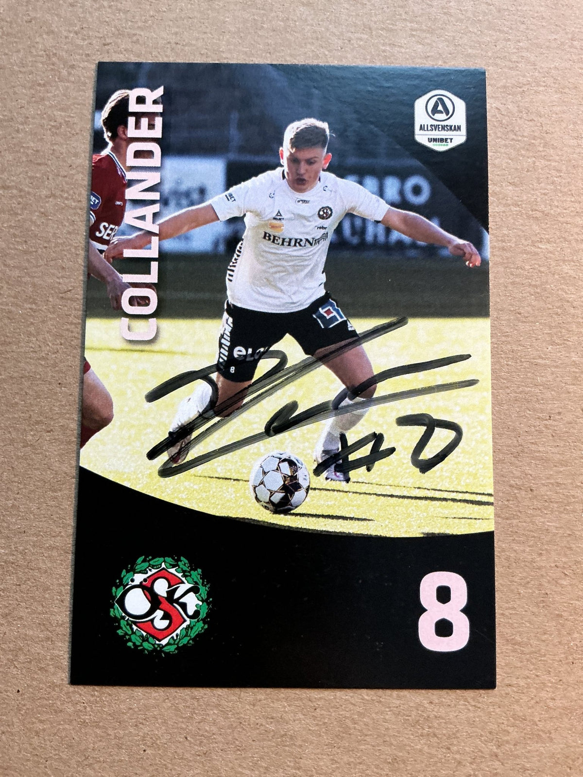 Dennis Collander , Sweden 🇸🇪 Örebro SK 2021/22 hand signed - Autographs-World