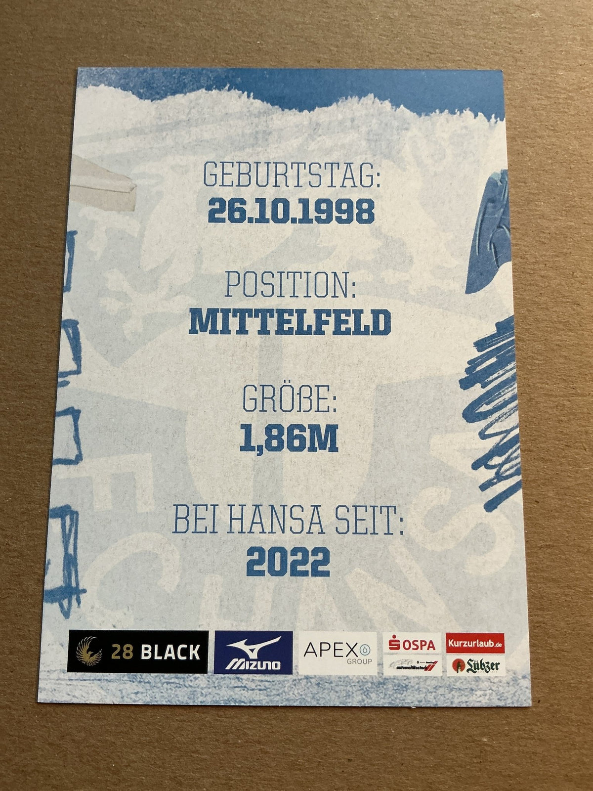 Dennis Dressel, Germany 🇩🇪 Hansa Rostock 2023/24 hand signed - Autographs-World