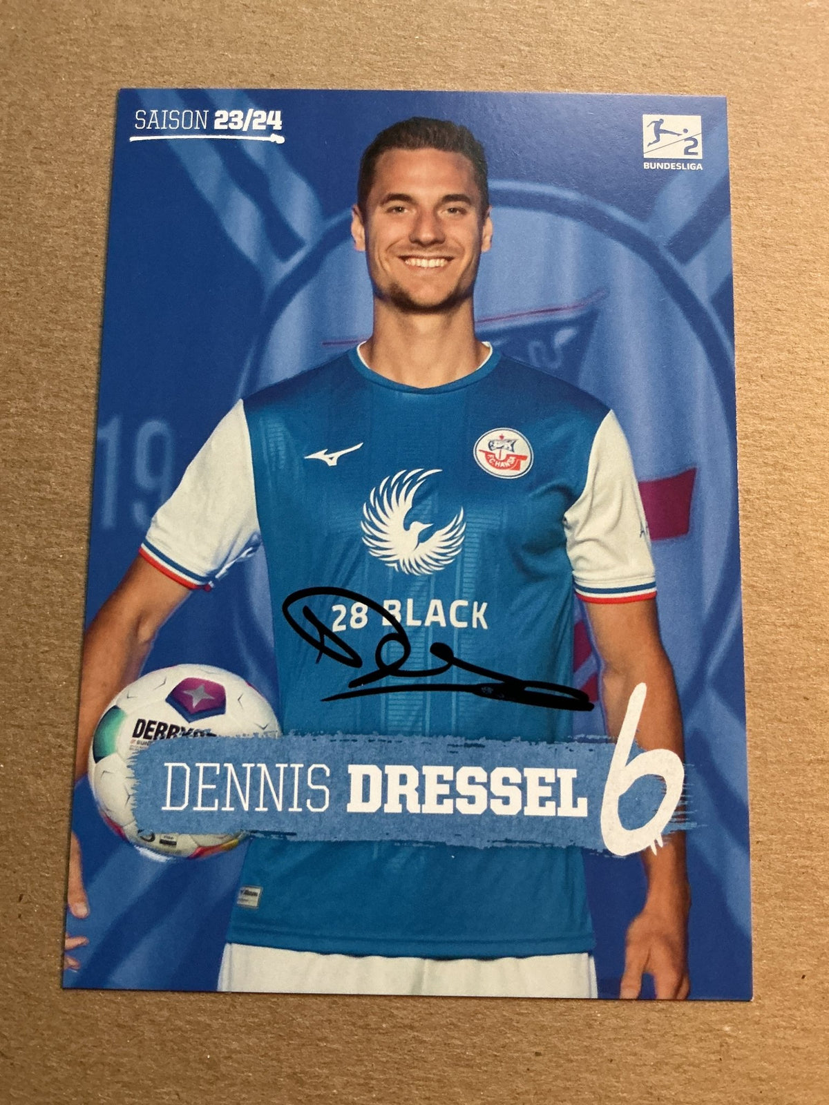 Dennis Dressel, Germany 🇩🇪 Hansa Rostock 2023/24 hand signed - Autographs-World
