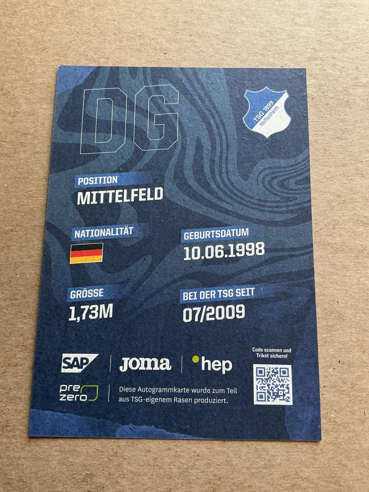 Dennis Geiger, Germany 🇩🇪 TSG 1899 Hoffenheim 2023/24 hand signed - Autographs-World