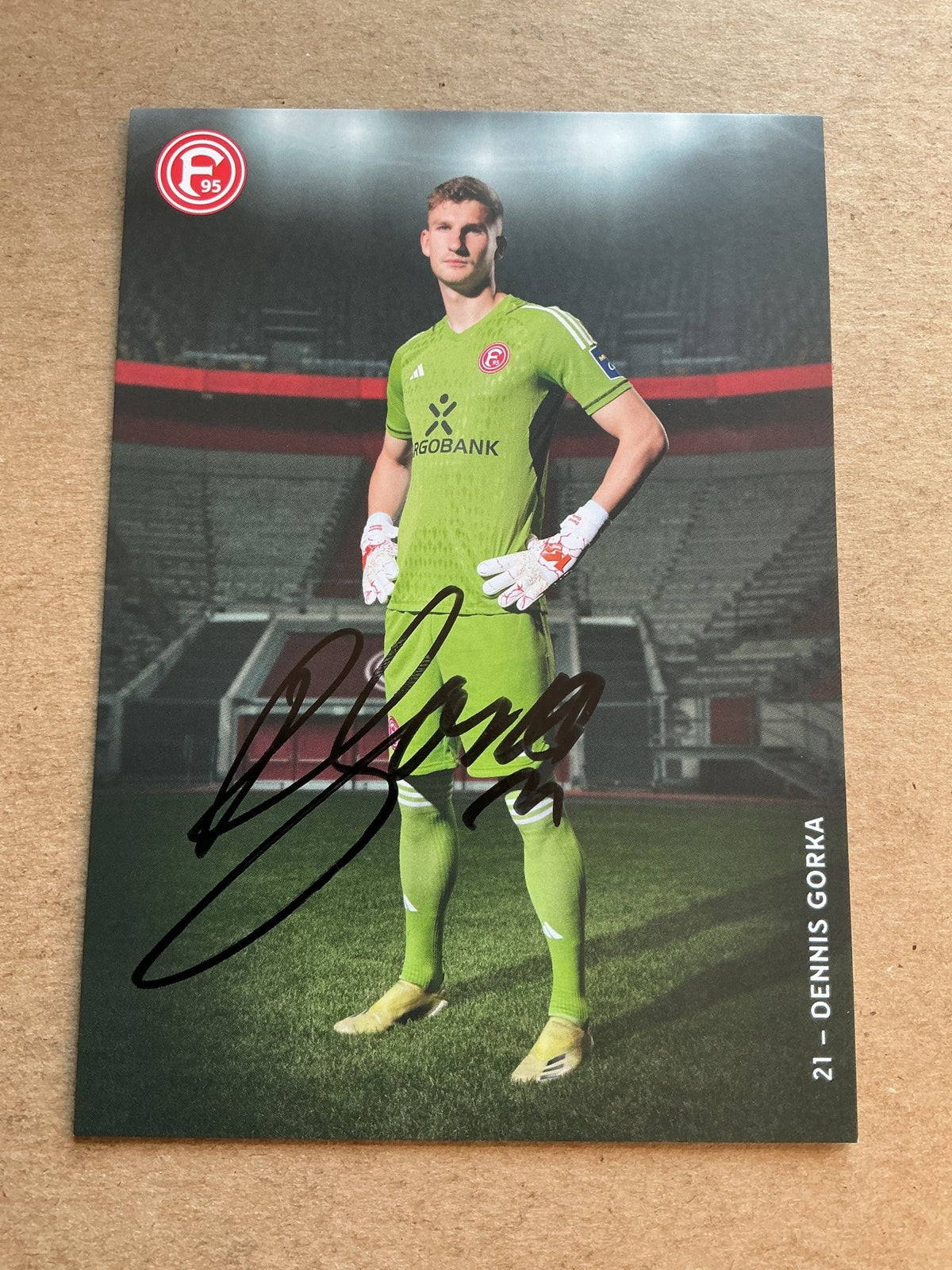 Dennis Gorka, Germany 🇩🇪 Fortuna Düsseldorf 2023/24 hand signed - Autographs-World