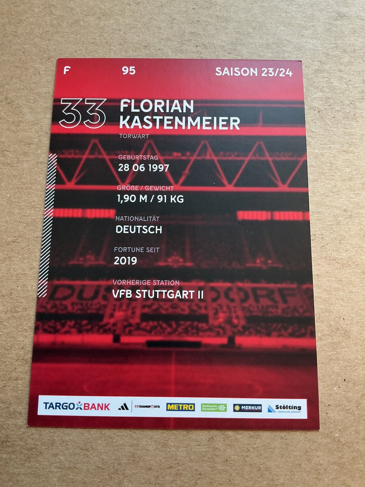 Dennis Gorka, Germany 🇩🇪 Fortuna Düsseldorf 2023/24 hand signed - Autographs-World