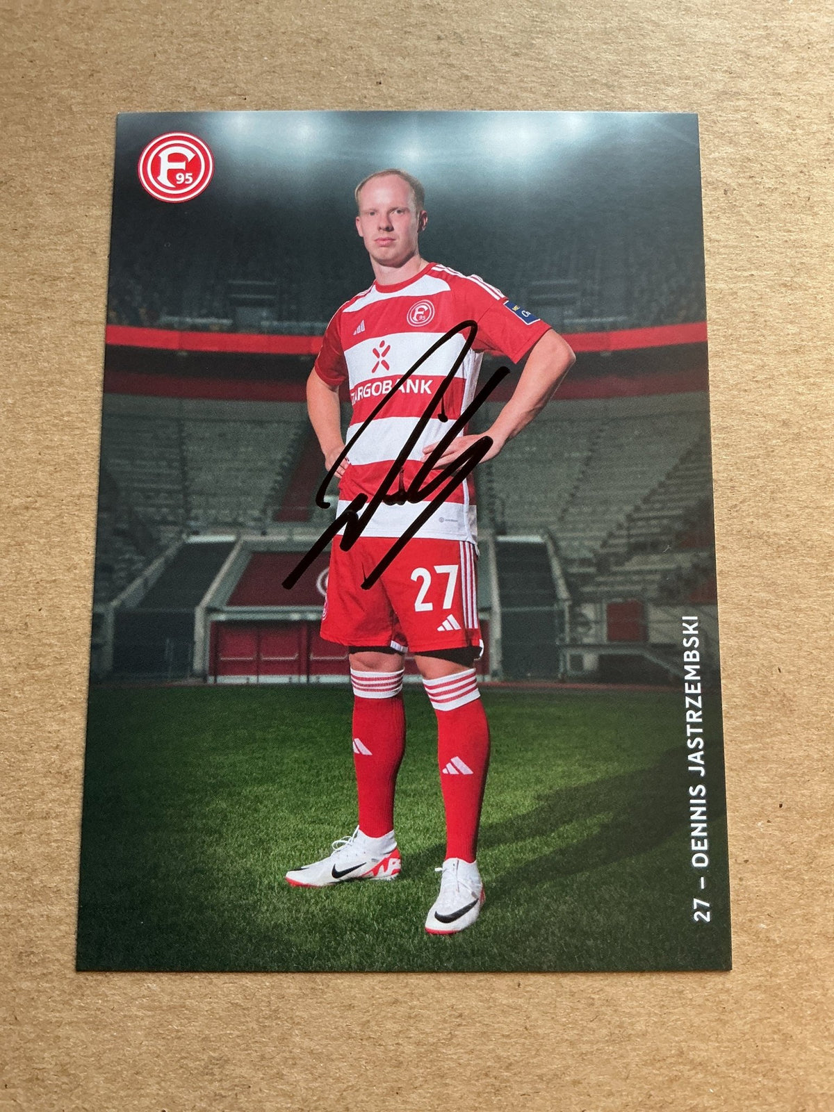 Dennis Jastrzembski, Germany 🇩🇪 Fortuna Düsseldorf 2023/24 hand signed - Autographs-World