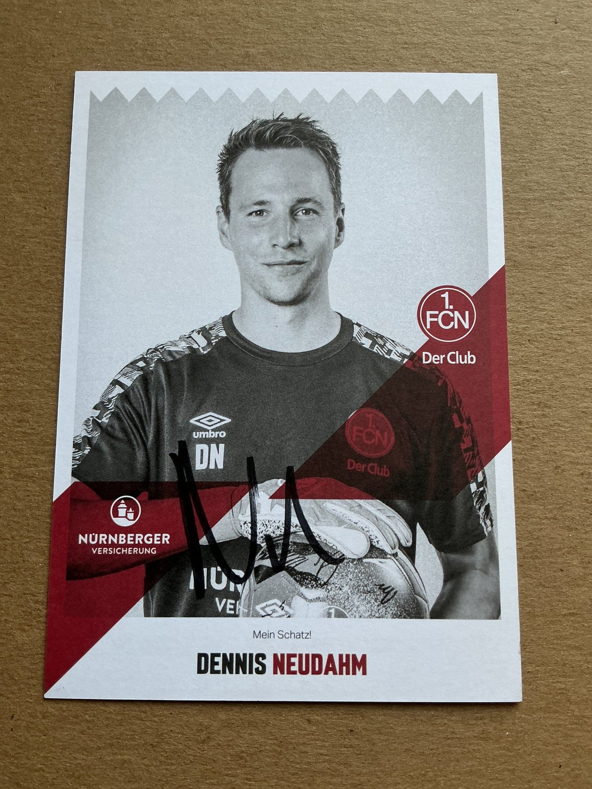 Dennis Neudahm, Germany 🇩🇪 1.FC Nürnberg 2020/21 hand signed - Autographs-World