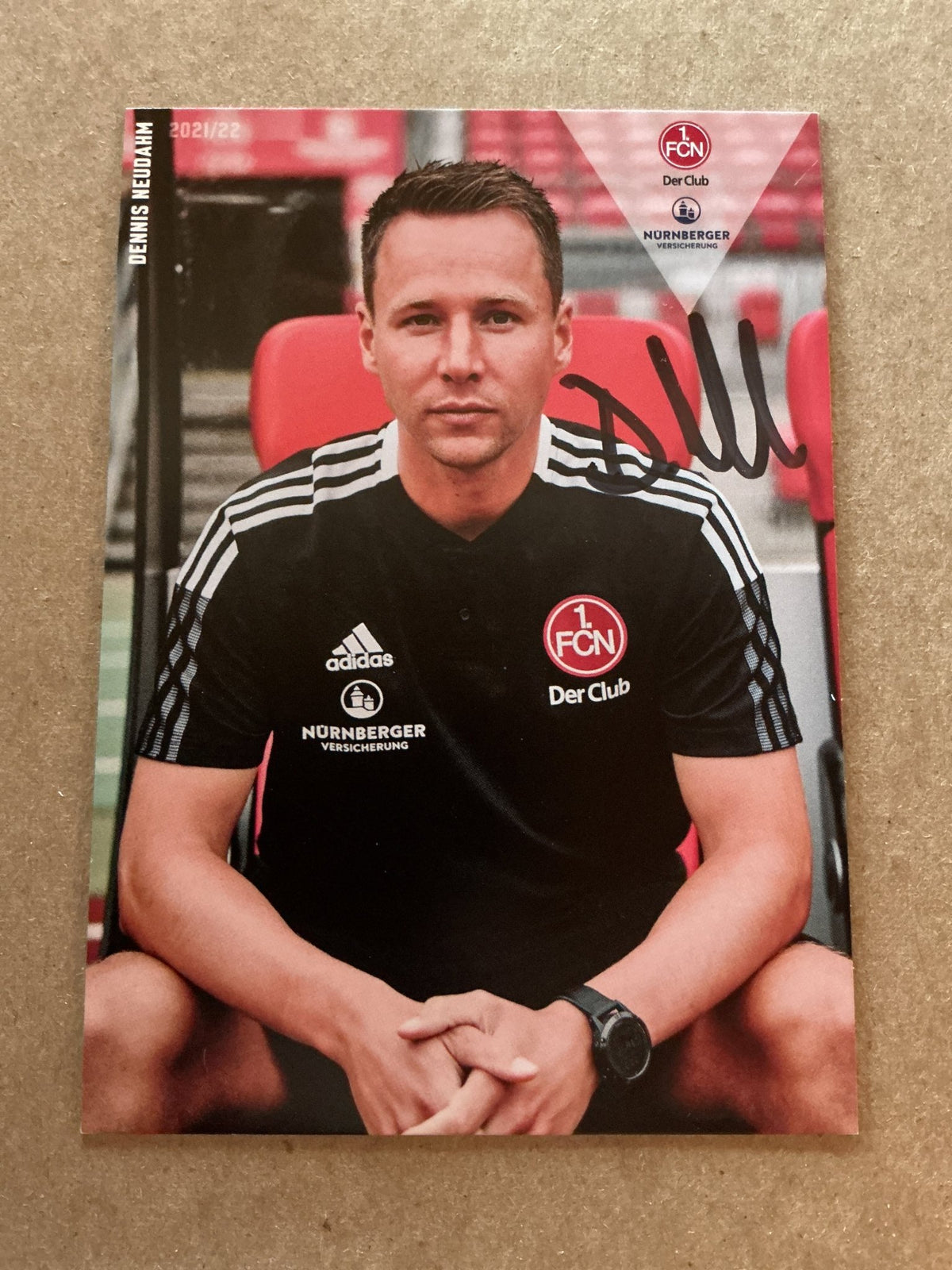 Dennis Neudahm, Germany 🇩🇪 1.FC Nürnberg 2021/22 hand signed - Autographs-World