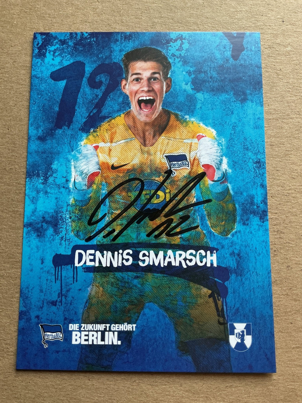 Dennis Smarsch, Germany 🇩🇪 Hertha BSC Berlin 2019/20 hand signed - Autographs-World
