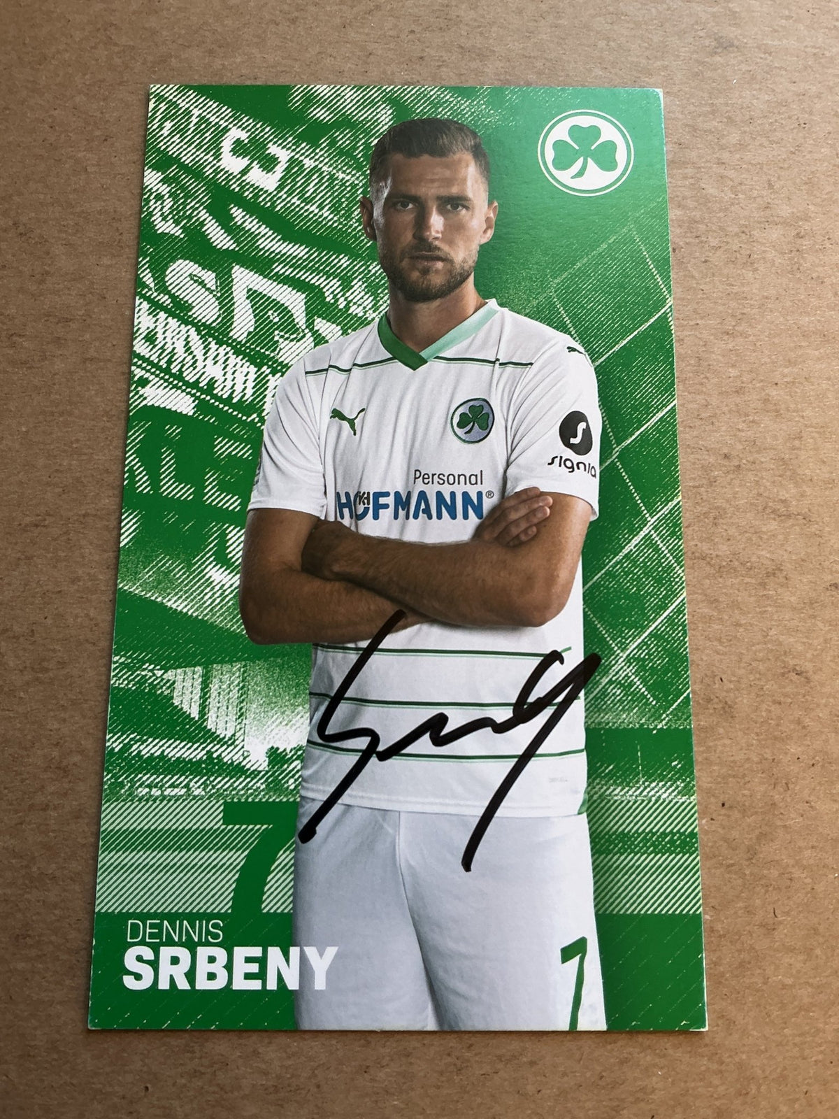 Dennis Srbeny, Germany 🇩🇪 SpVgg Greuther Fürth 2023/24 hand signed - Autographs-World