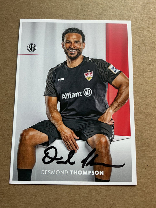 Desmond Thompson, USA 🇺🇸 VfB Stuttgart 2024/25 hand signed - Autographs-World