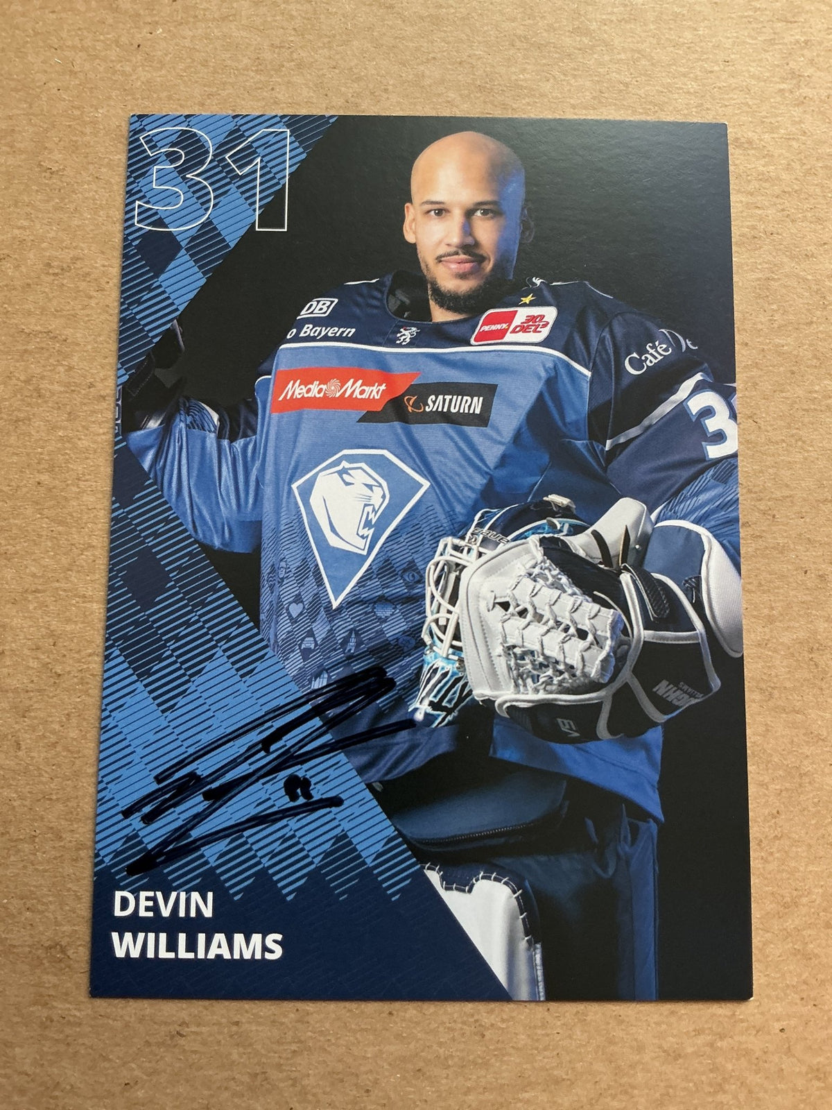 Devin Williams, USA 🇺🇸 ERC Ingolstadt 2023/24 hand signed - Autographs-World