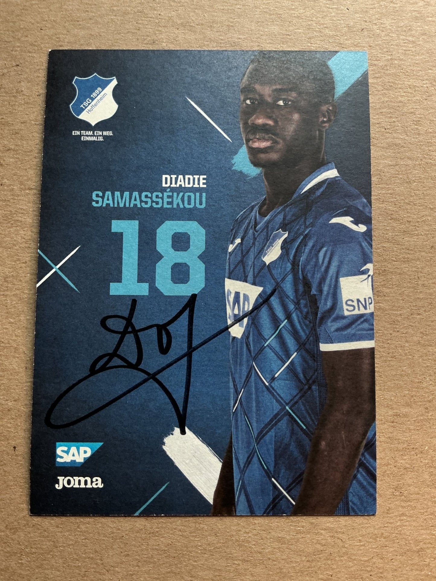 Diadie Samassékou, Mali 🇲🇱 TSG 1899 Hoffenheim 2019/20 hand signed - Autographs-World