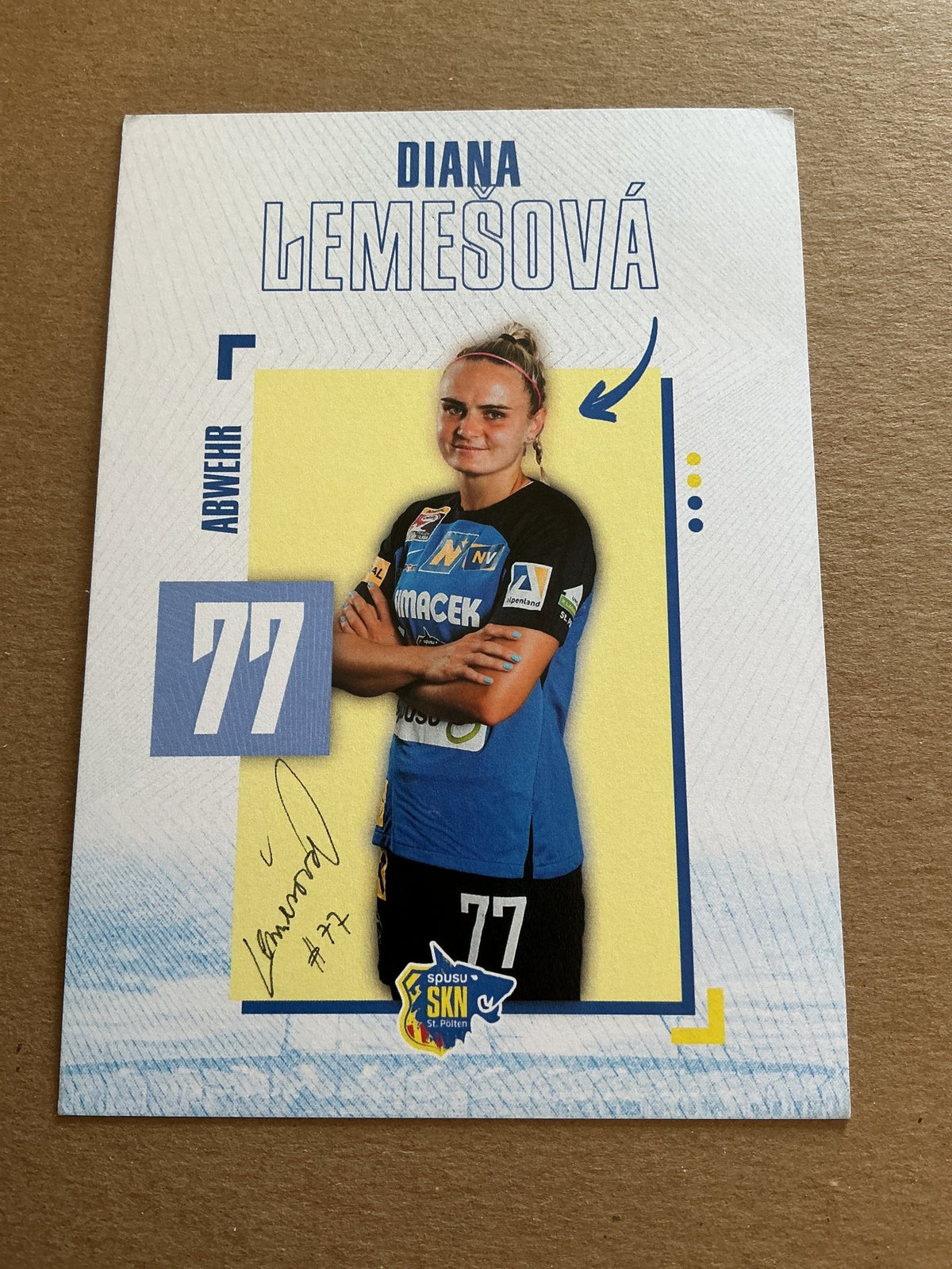 Diana Lemesova, Slovakia 🇸🇰 SKN St. Pölten 2023/24 hand signed - Autographs-World