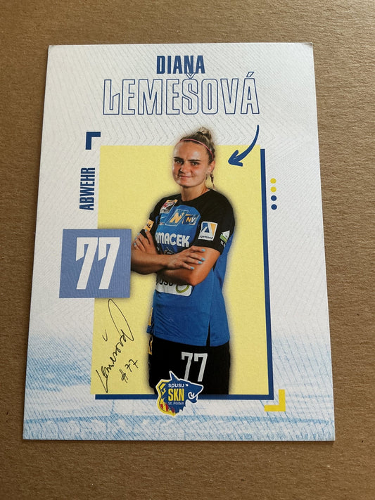 Diana Lemesova, Slovakia 🇸🇰 SKN St. Pölten 2023/24 hand signed - Autographs-World