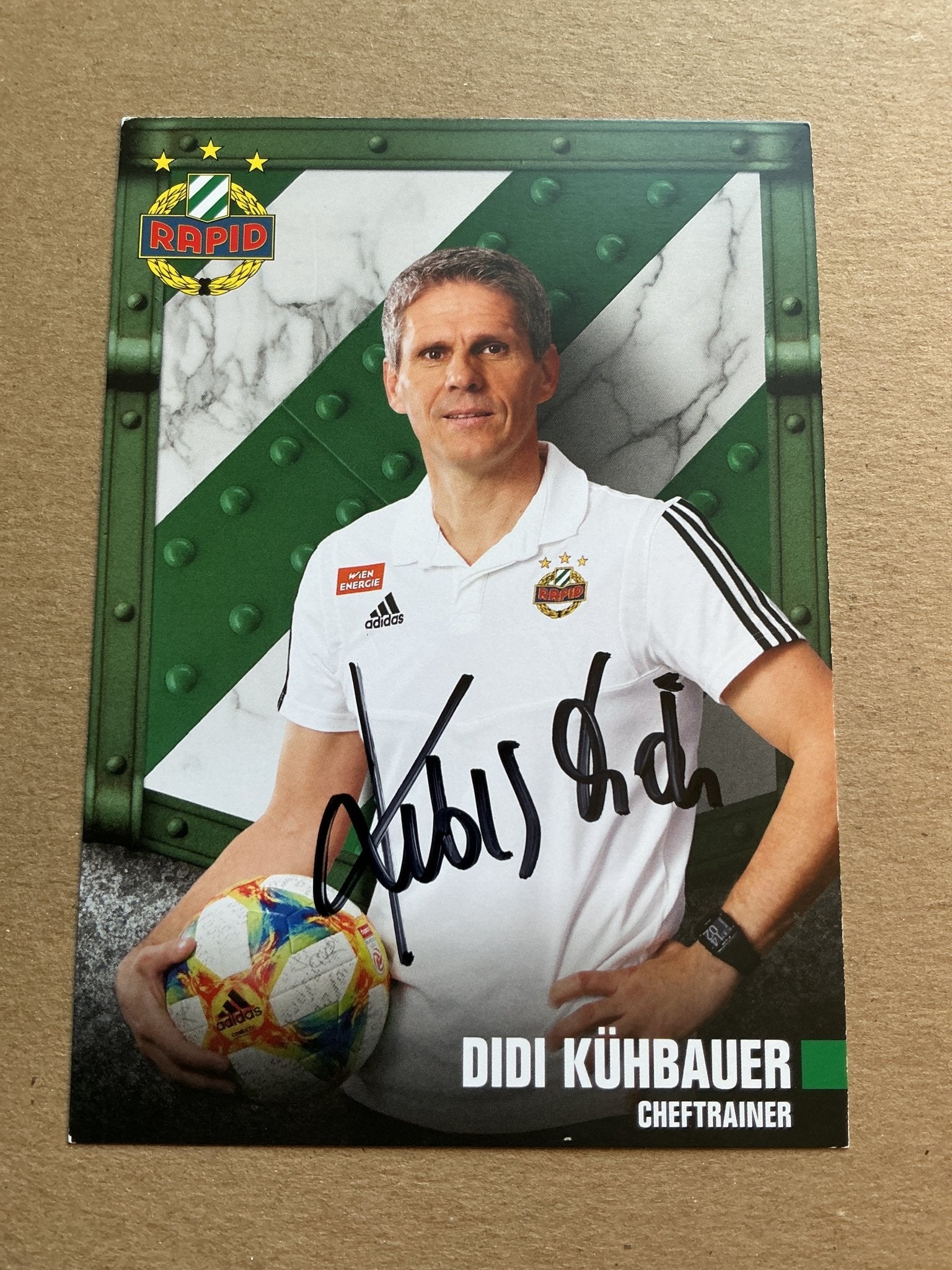 Didi Kühbauer, Austria 🇦🇹 Rapid Wien 2019/20 hand signed - Autographs-World