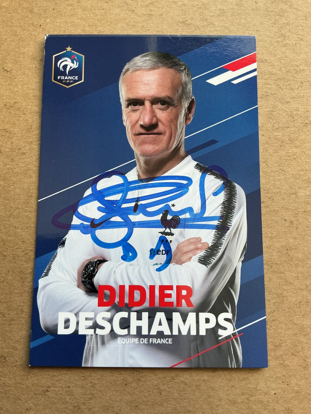 Didier Deschamps, France 🇫🇷 FIFA World Cup 2018 hand signed - Autographs-World