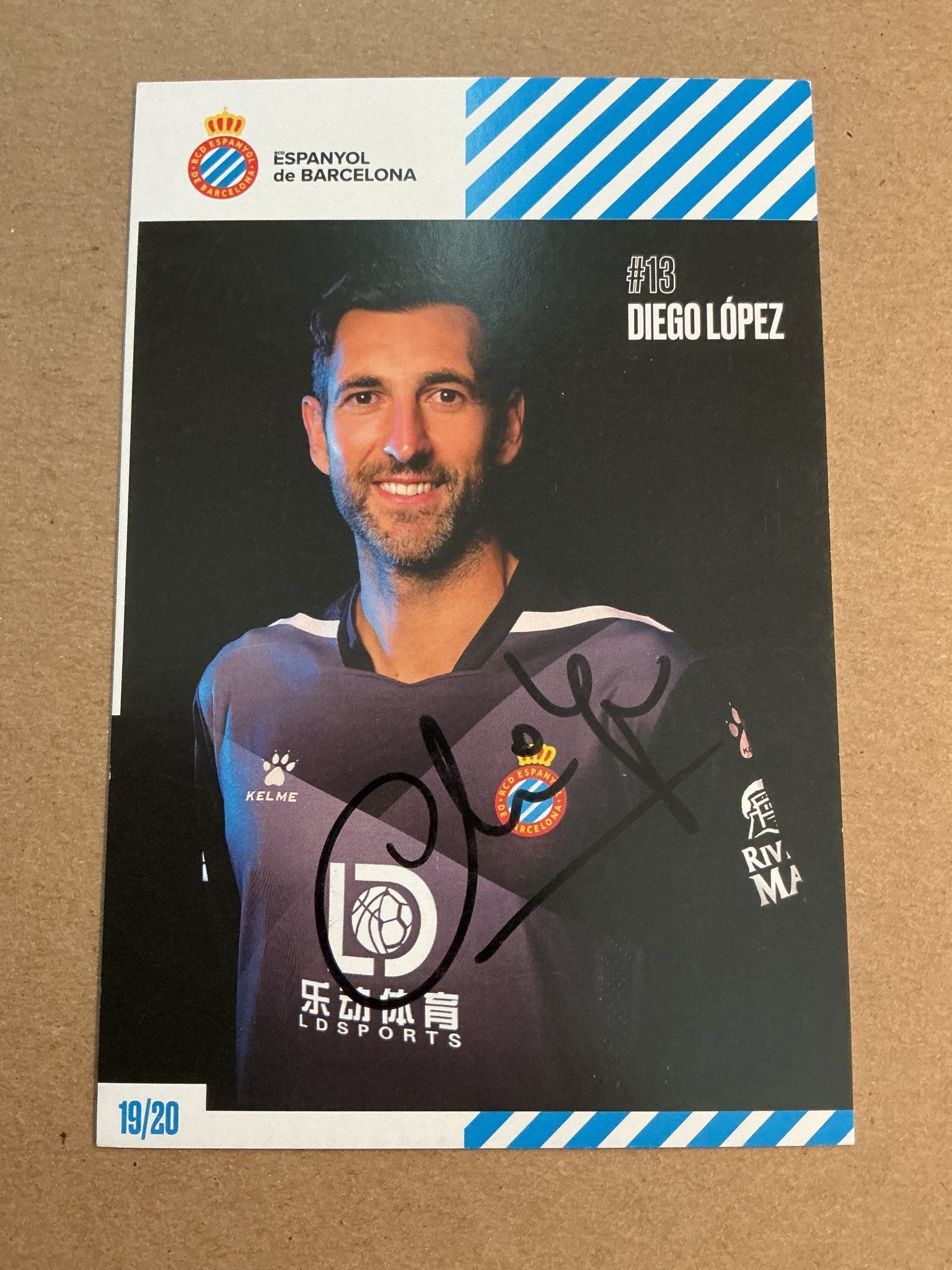 Diego López, Spain 🇪🇸 Espanyol Barcelona 2019/20 hand signed - Autographs-World