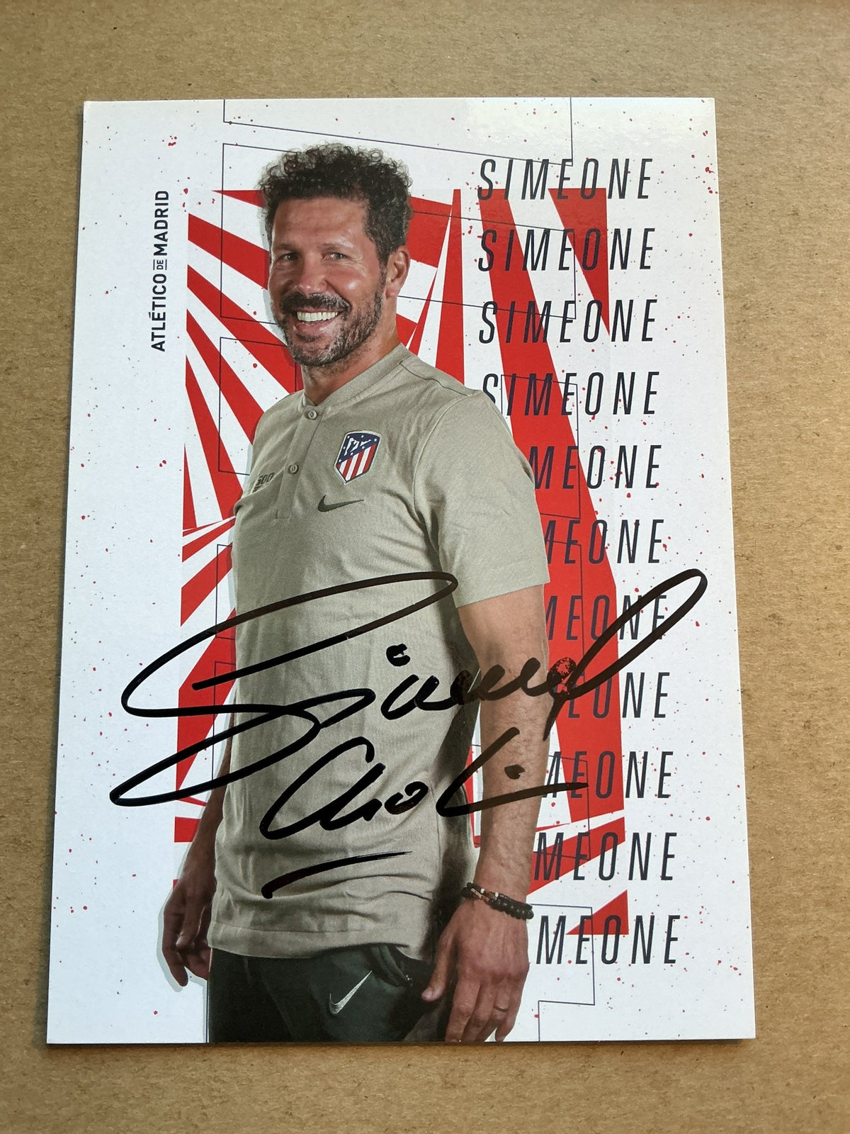 Diego Simeone, Argentina 🇦🇷 Atletico Madrid 2020/21 hand signed - Autographs-World