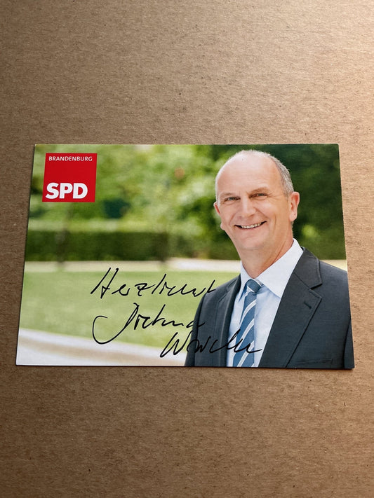 Dietmar Woidke, Germany 🇩🇪 Minister-President of Brandenburg 2024 hand signed - Autographs-World