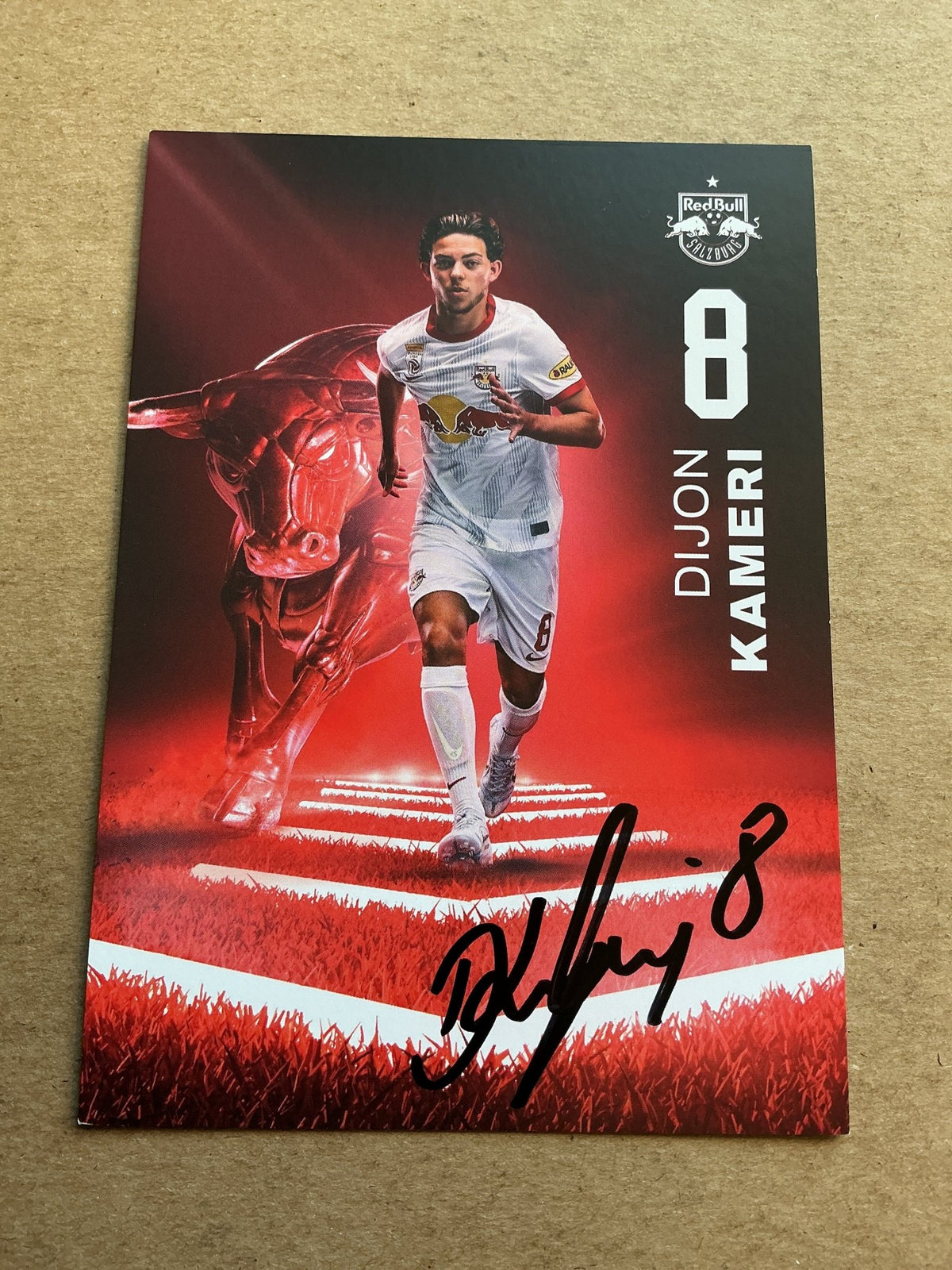 Dijon Kameri, Austria 🇦🇹 FC Red Bull Salzburg 2022/23 hand signed - Autographs-World