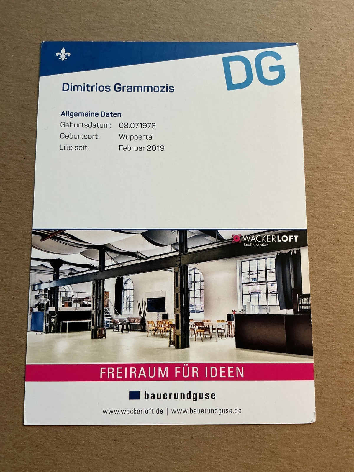 Dimitrios Grammozis, Germany 🇩🇪 SV Darmstadt 98 2019/20 hand signed - Autographs-World