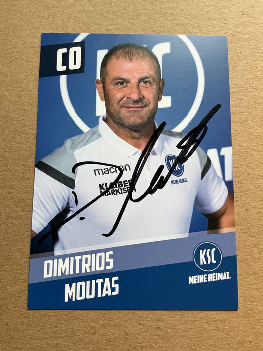 Dimitrios Moutas, Germany 🇩🇪 Karlsruher SC 2019/20 hand signed - Autographs-World