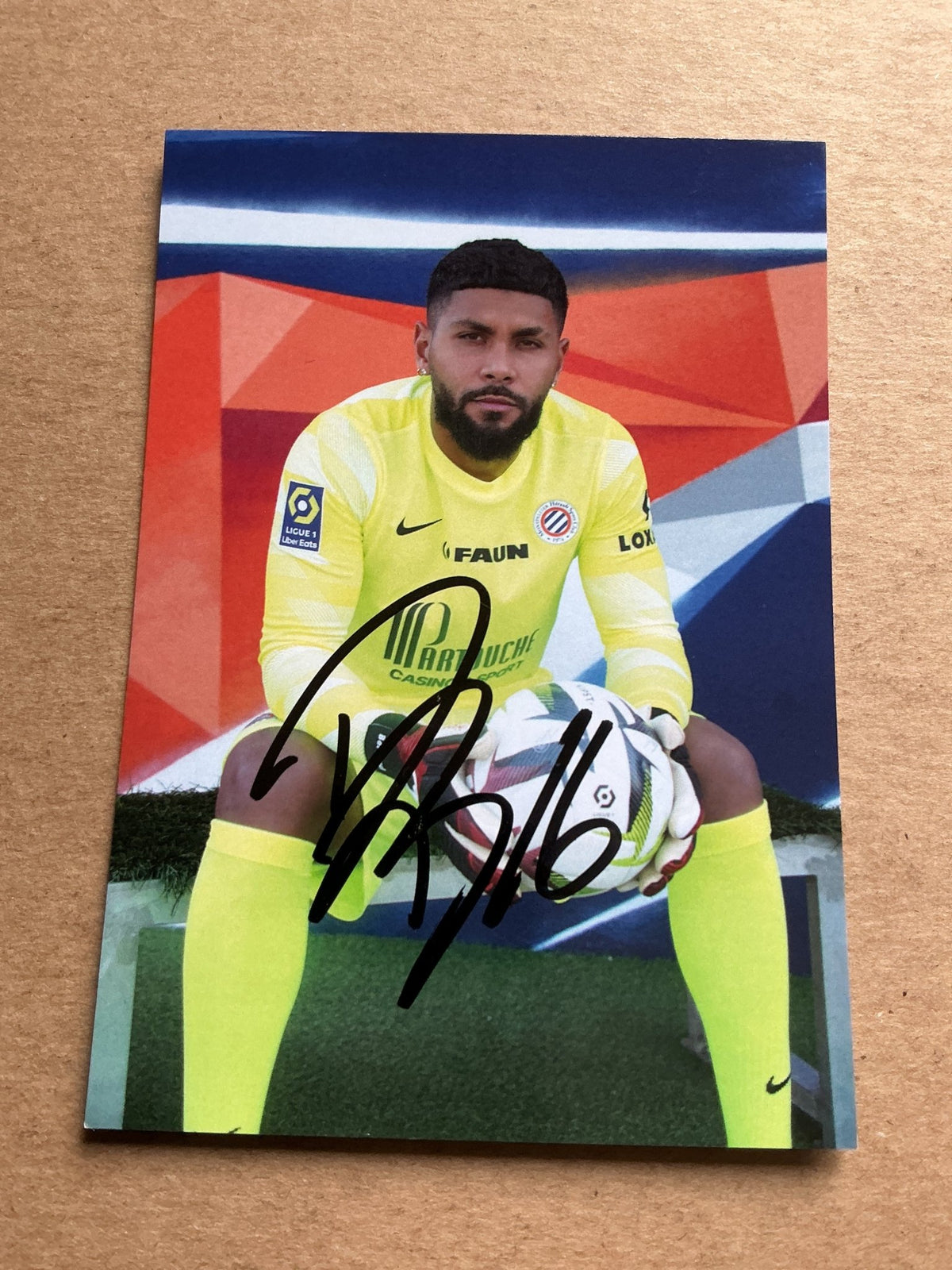 Dimitry Bertaud, France 🇫🇷 Montpellier HSC 2023/24 hand signed - Autographs-World