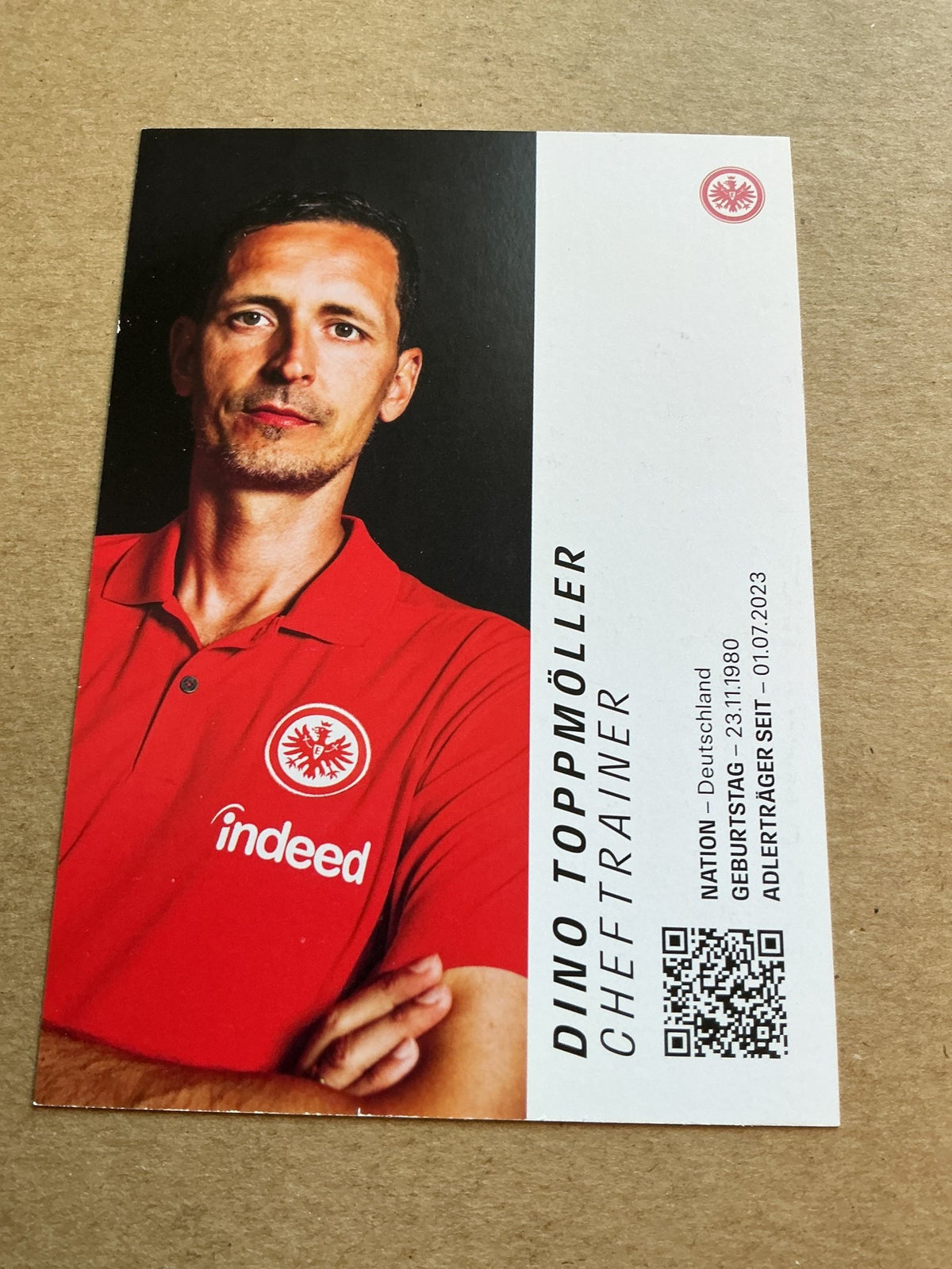 Dino Toppmöller, Germany 🇩🇪 Eintracht Frankfurt 2023/24 hand signed - Autographs-World