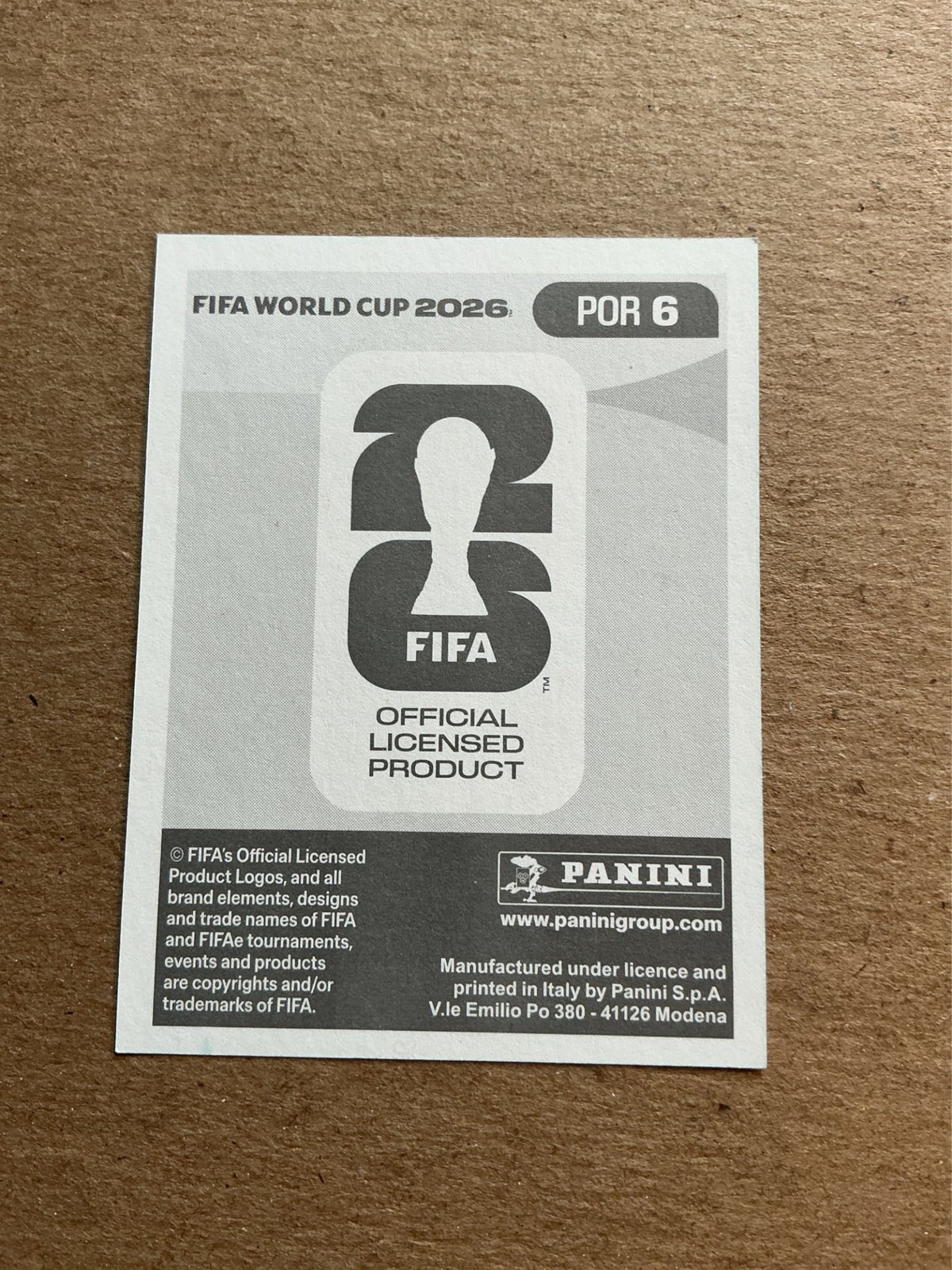Diogo Dalot, Portugal 🇵🇹 FIFA World Cup 2026 Panini hand signed - Autographs-World