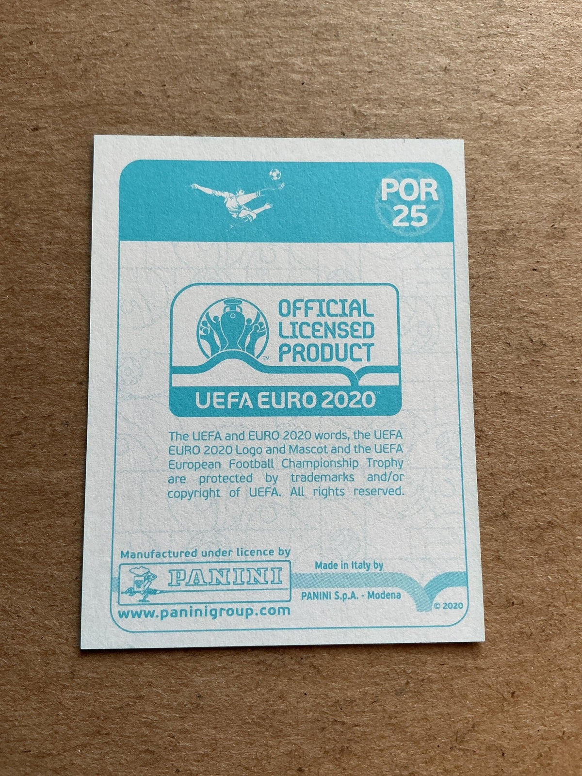 Diogo Jota, Portugal 🇵🇹 UEFA Euro 2020 Panini hand signed - Autographs-World