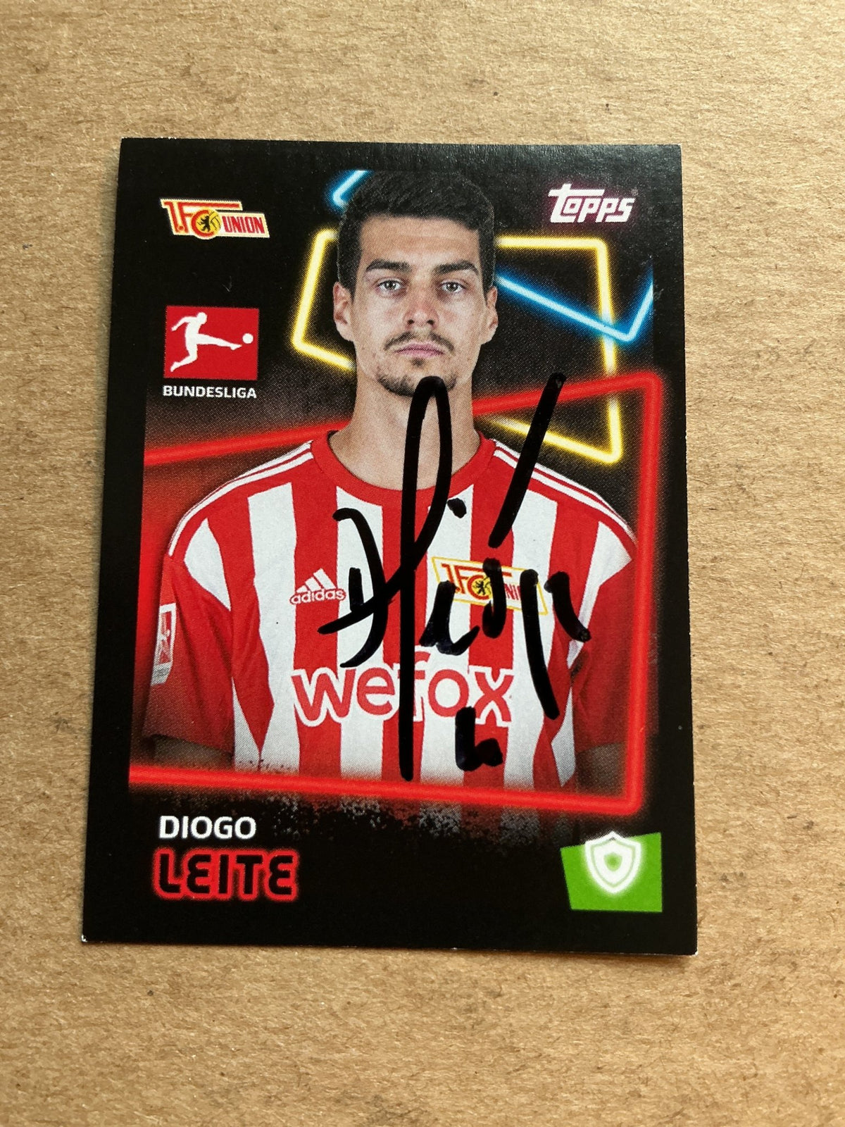 Diogo Leite, Portugal 🇵🇹 Union Berlin 2022/23 Topps hand signed - Autographs-World
