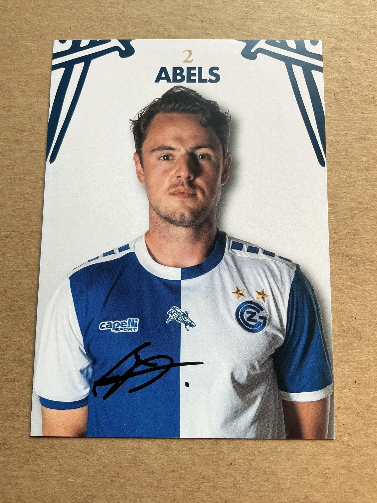 Dirk Abels, Netherlands 🇳🇱 Grasshopper Club Zürich 2023/24 hand signed - Autographs-World