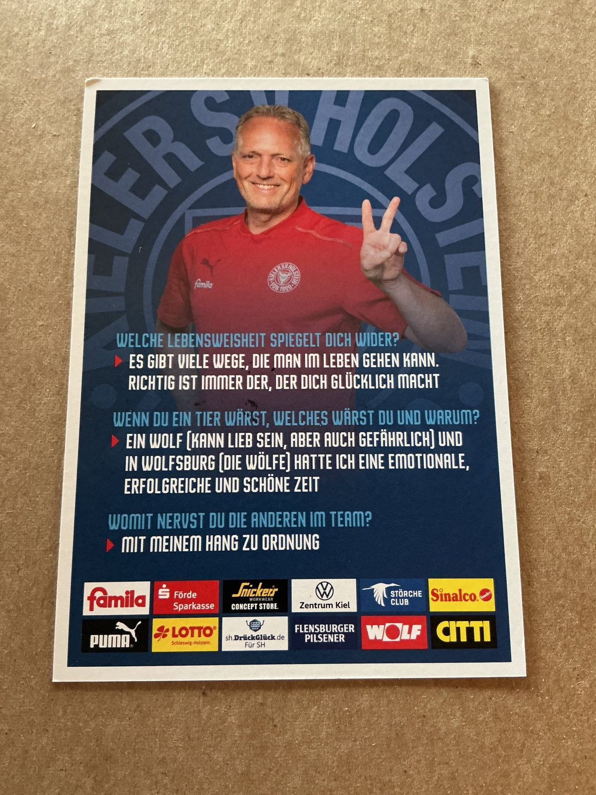 Dirk Bremser, Germany 🇩🇪 Holstein Kiel 2021/22 hand signed - Autographs-World