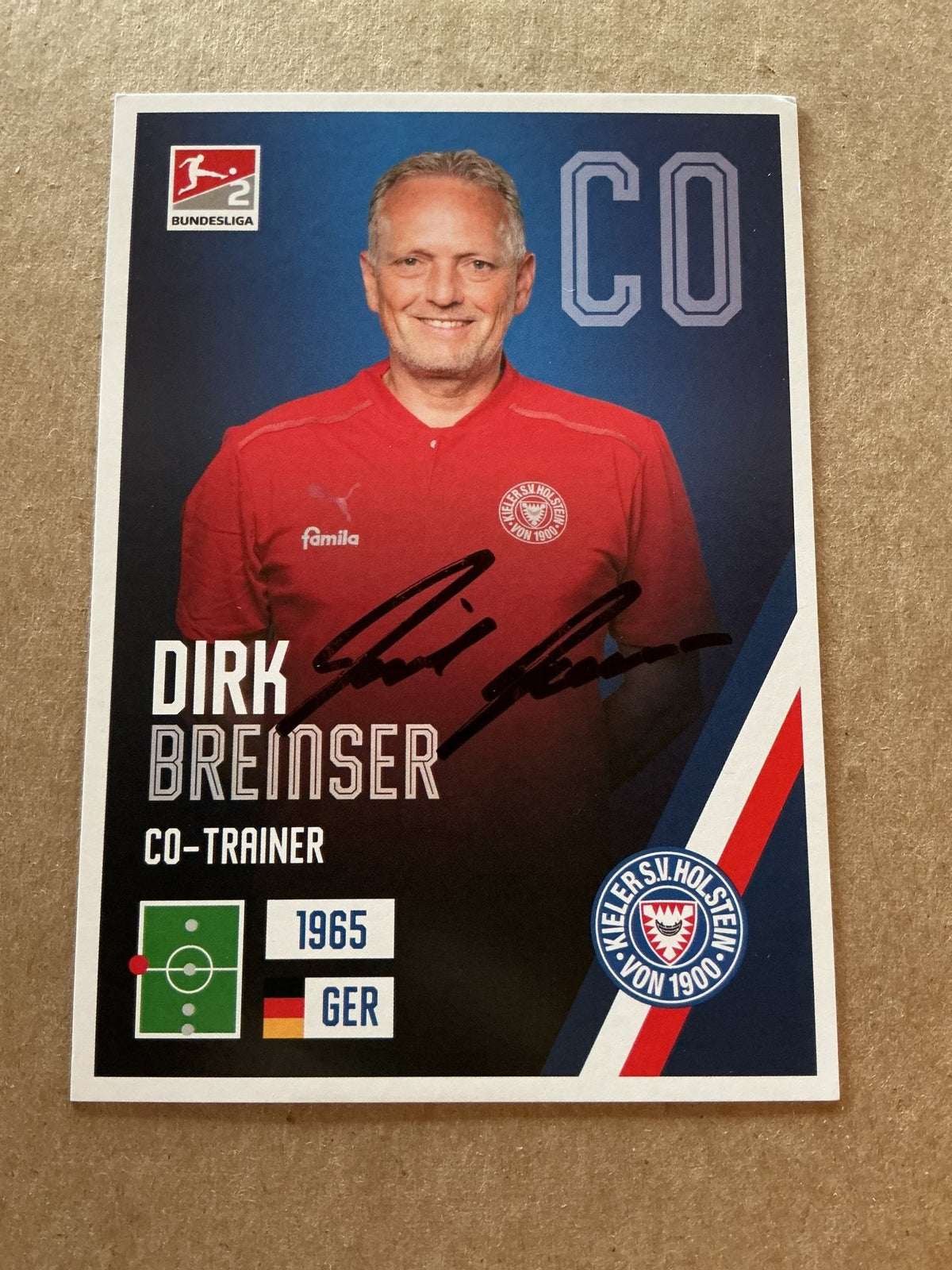 Dirk Bremser, Germany 🇩🇪 Holstein Kiel 2021/22 hand signed - Autographs-World