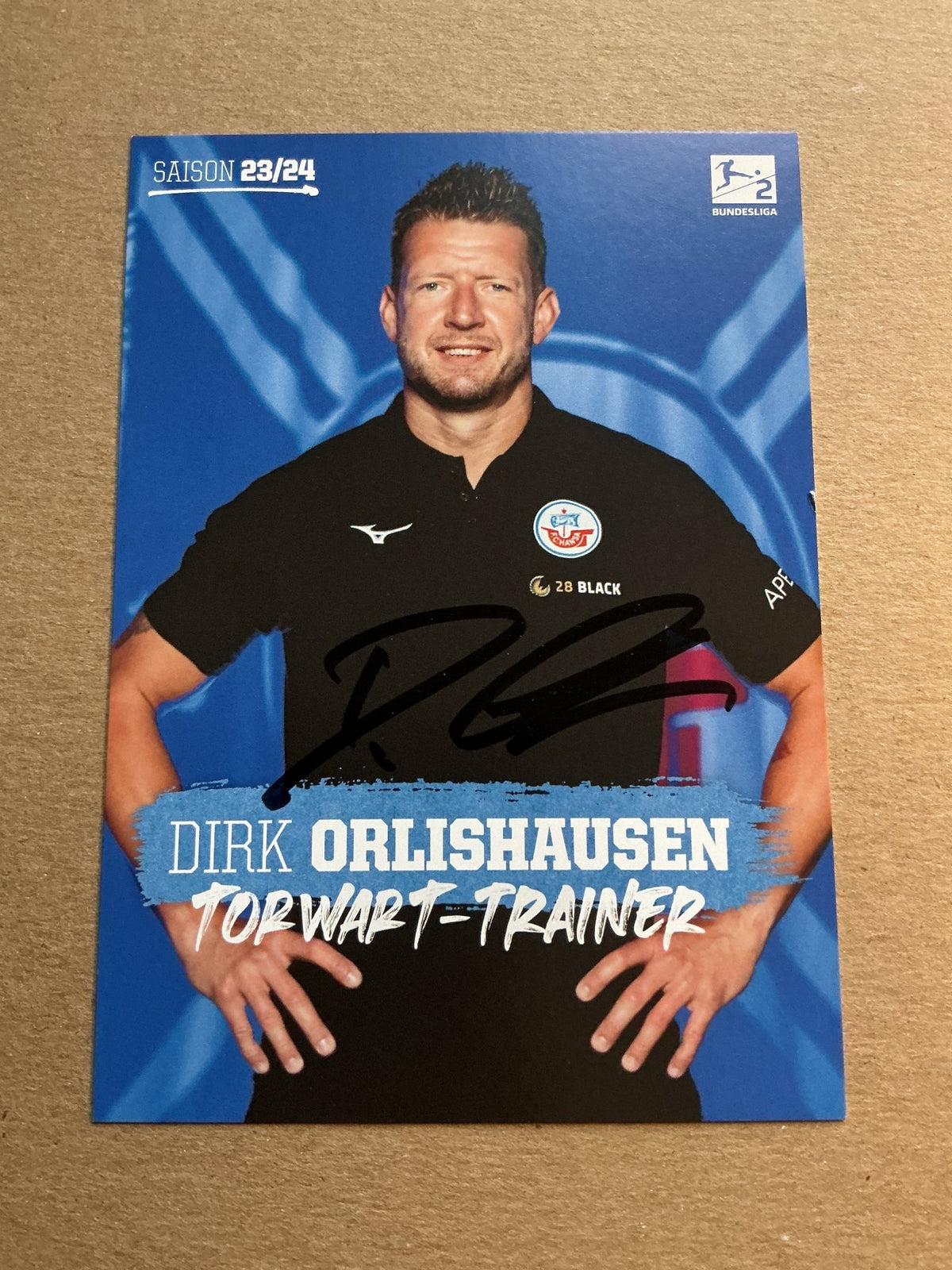 Dirk Orlishausen, Germany 🇩🇪 Hansa Rostock 2023/24 hand signed - Autographs-World