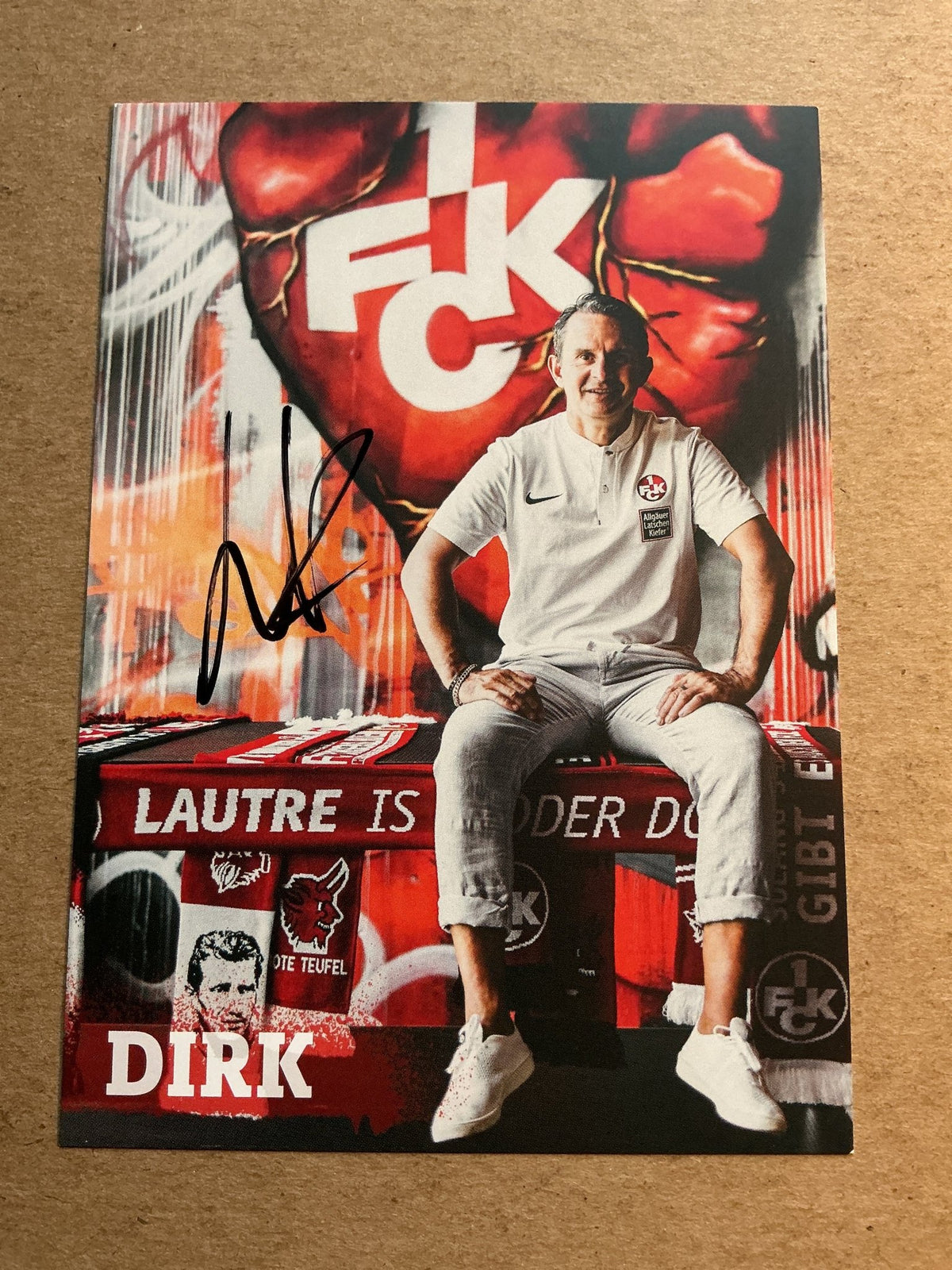 Dirk Schuster, Germany 🇩🇪 1.FC Kaiserslautern 2022/23 hand signed - Autographs-World