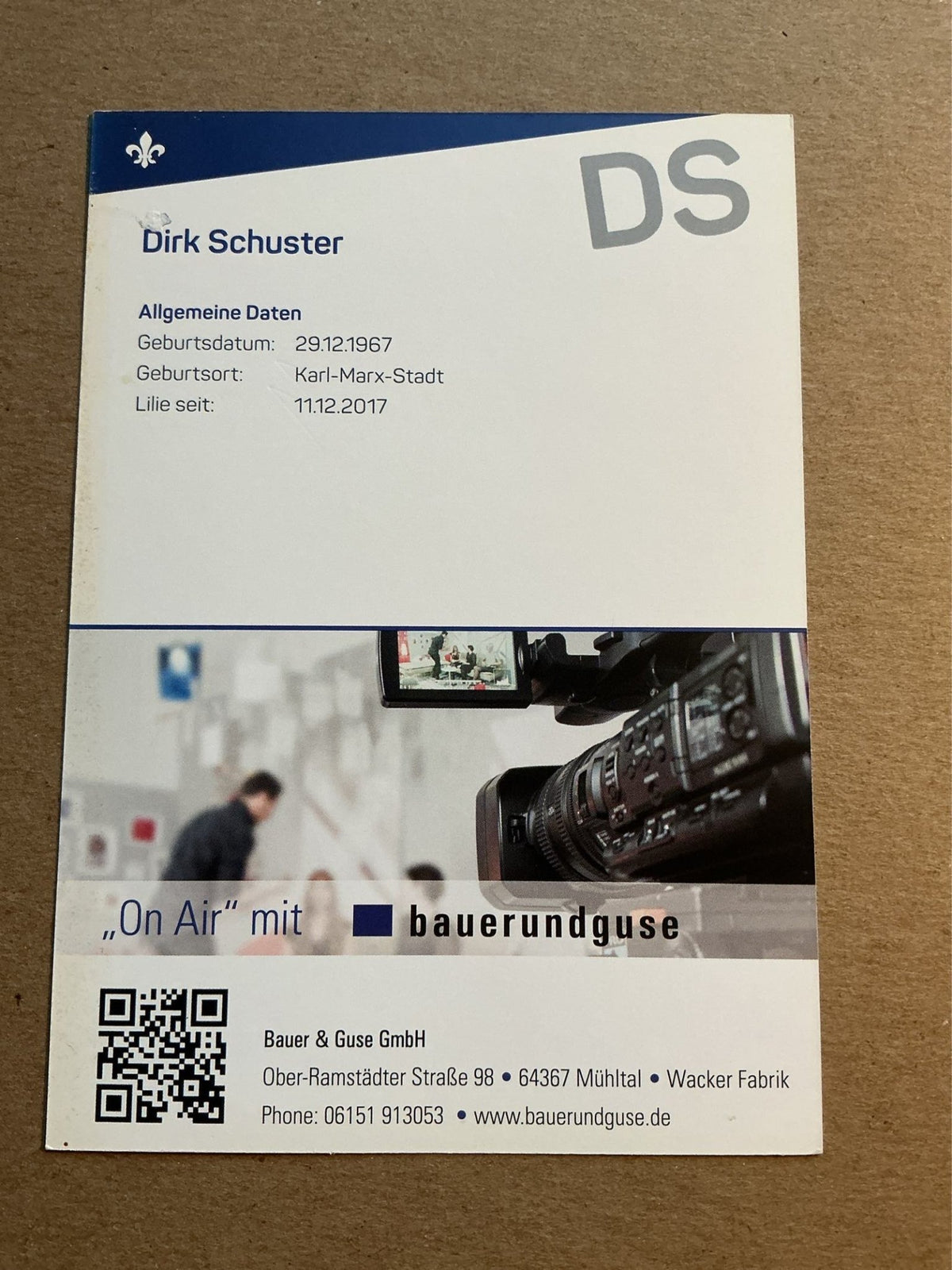 Dirk Schuster, Germany 🇩🇪 SV Darmstadt 98 2017/18 hand signed - Autographs-World