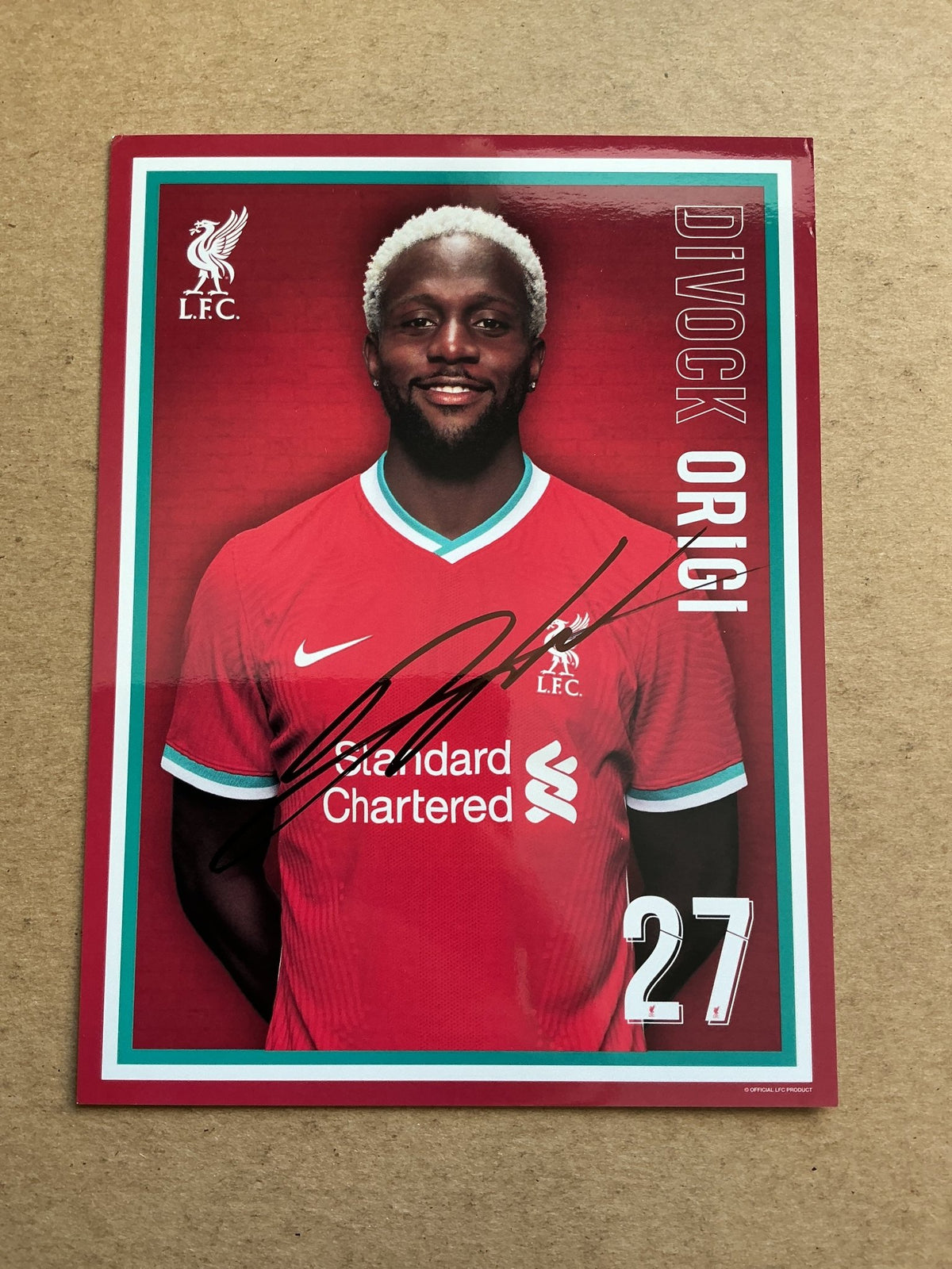 Divock Origi, Belgium 🇧🇪 Liverpool FC 2020/21 hand signed - Autographs-World