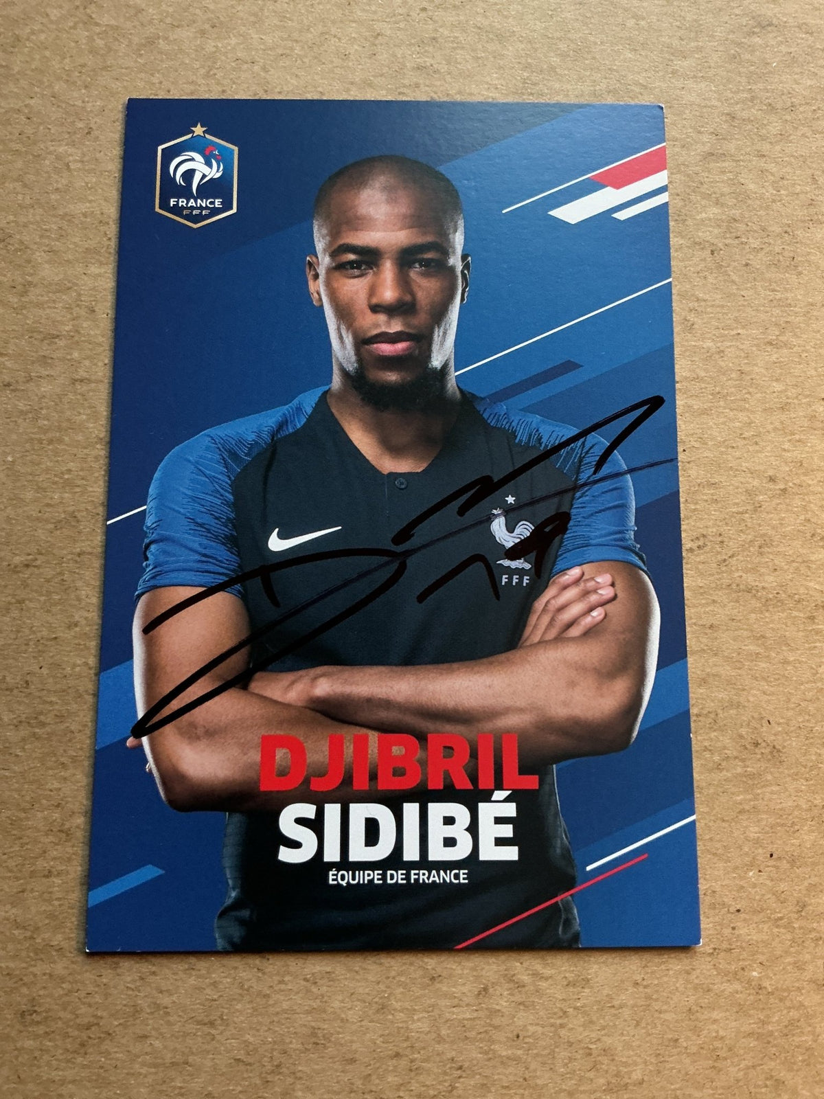 Djibril Sidibé, France 🇫🇷 FIFA World Cup 2018 hand signed - Autographs-World