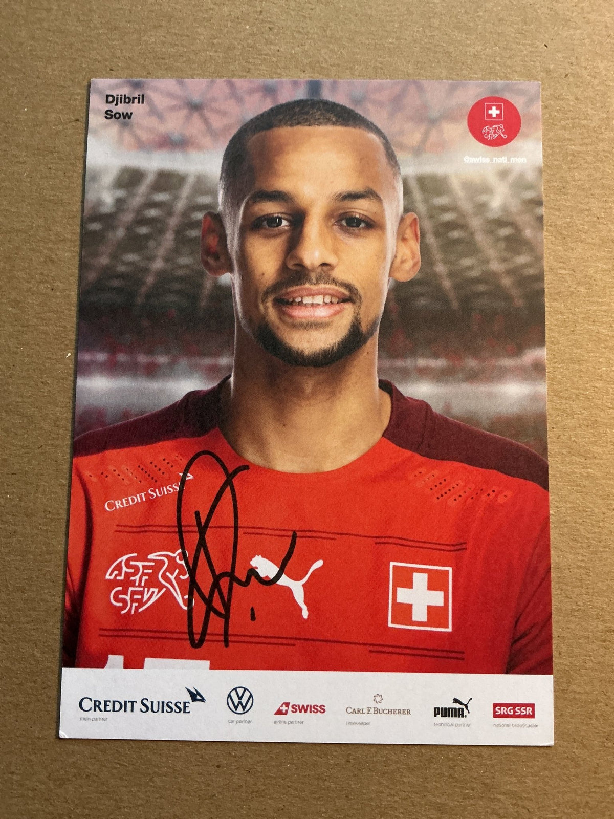 Djibril Sow, Switzerland 🇨🇭 2021 hand signed - Autographs-World