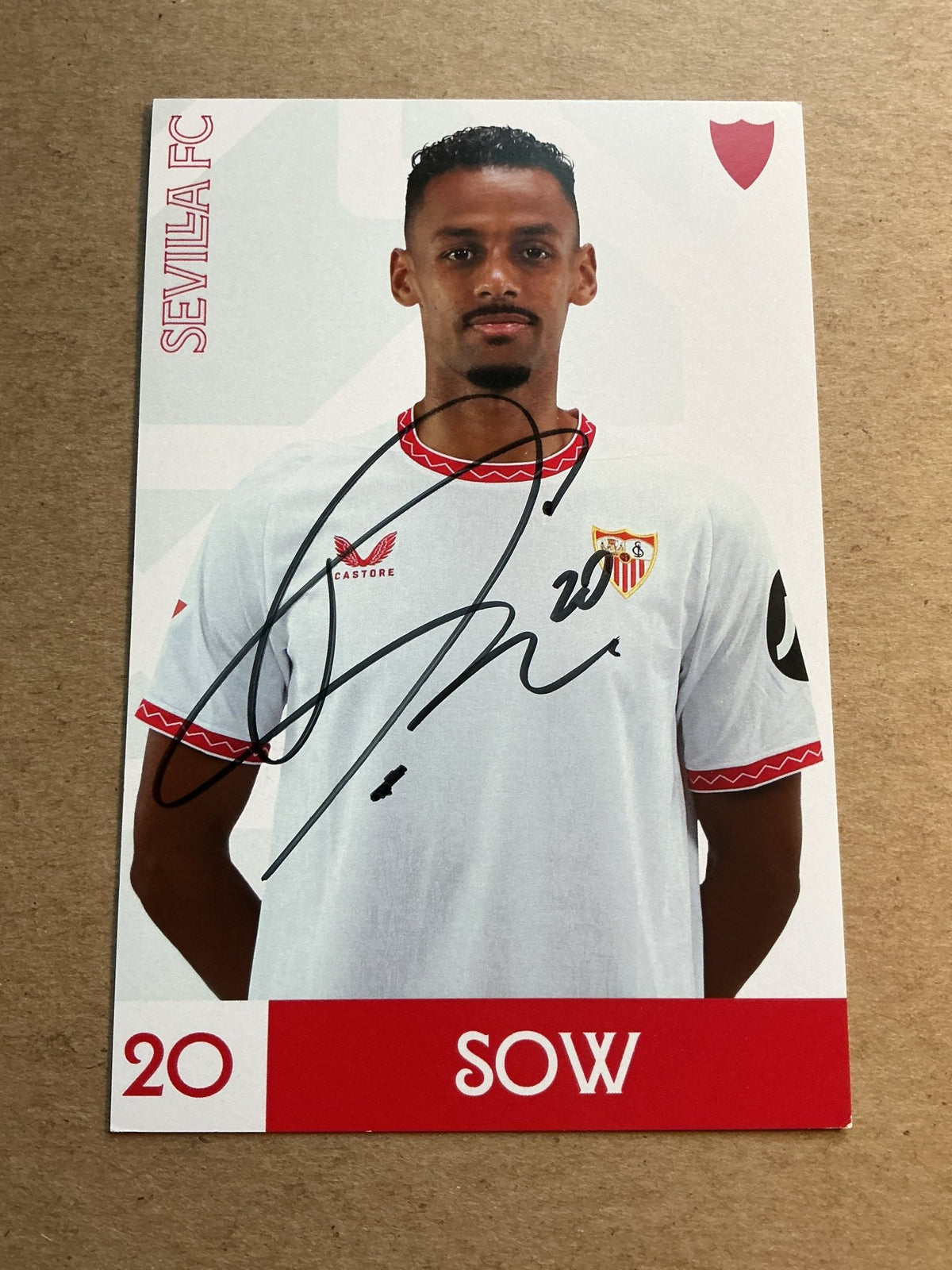 Djibril Sow, Switzerland 🇨🇭 Sevilla FC 2024/25 hand signed - Autographs-World