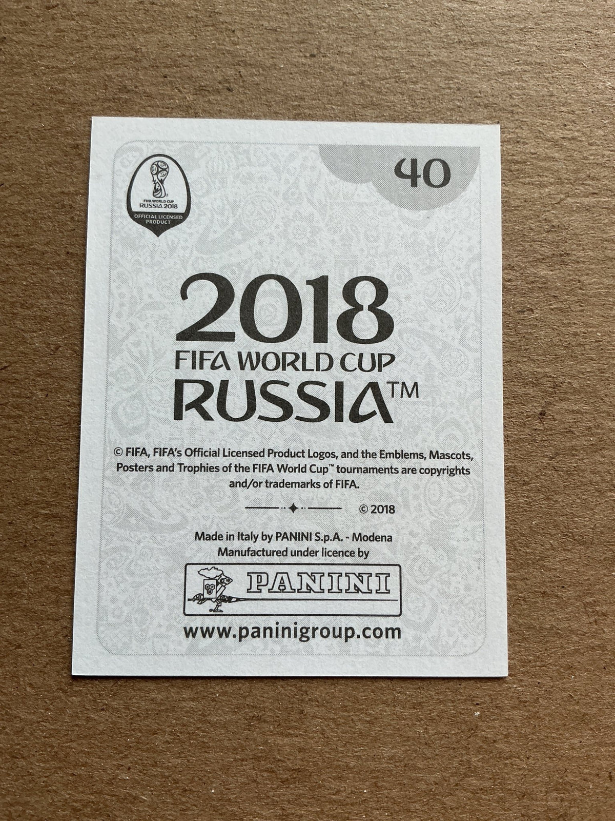 Dmitri Kombarov, Russia 🇷🇺 FIFA World Cup 2018 Panini hand signed - Autographs-World