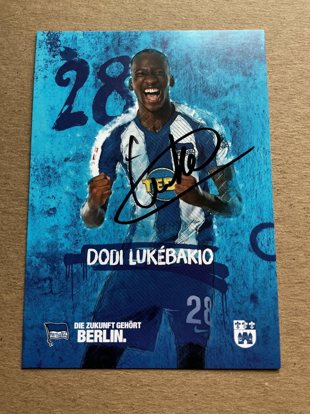 Dodi Lukebakio, Belgium 🇧🇪 Hertha BSC Berlin 2019/20 hand signed - Autographs-World