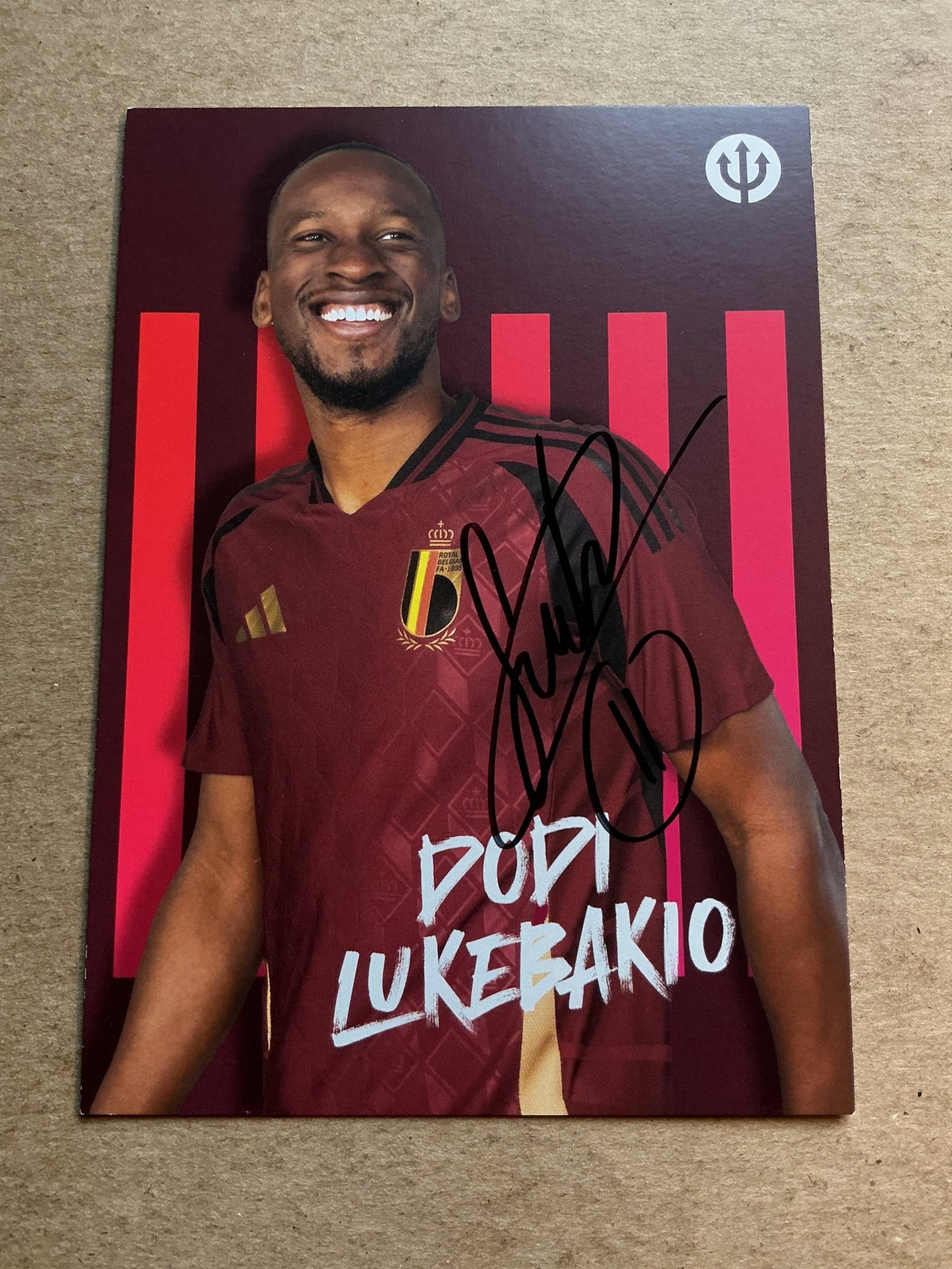 Dodi Lukebakio, Belgium 🇧🇪 UEFA Euro 2024 hand signed - Autographs-World
