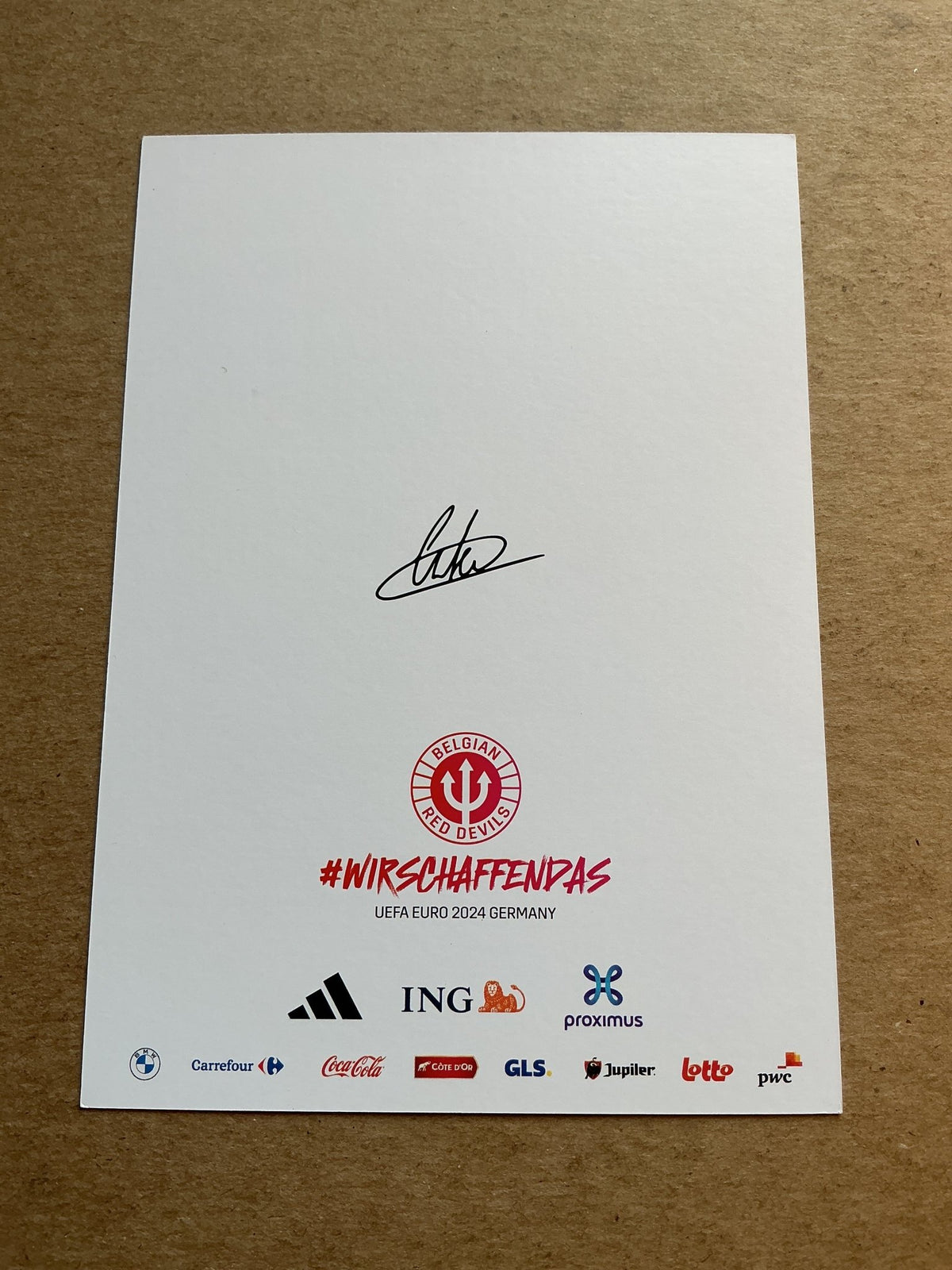 Dodi Lukebakio, Belgium 🇧🇪 UEFA Euro 2024 hand signed - Autographs-World