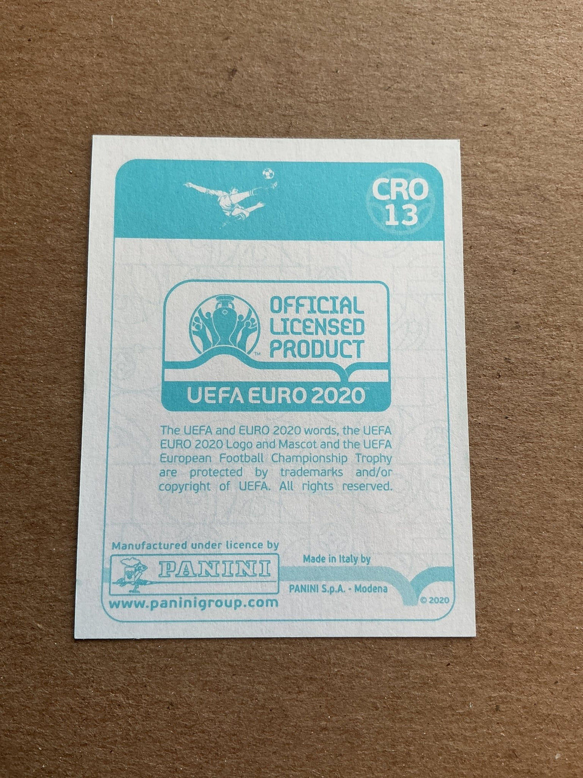 Domagoj Vida, Croatia 🇭🇷 UEFA Euro 2020 Panini hand signed - Autographs-World