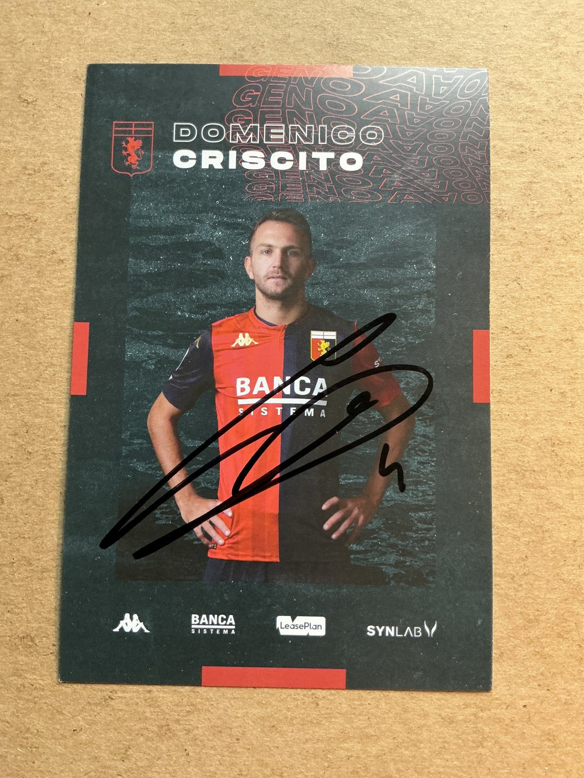 Domenico Criscito, Italy 🇮🇹 Genoa FC 2020/21 hand signed - Autographs-World