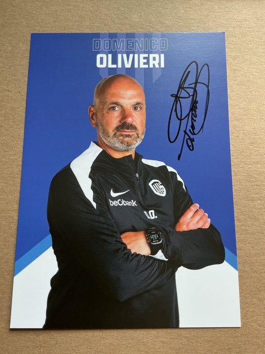 Domenico Olivieri, Belgium 🇧🇪 KRC Genk 2024/25 hand signed - Autographs-World