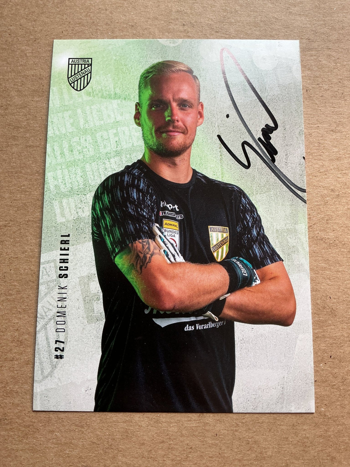 Domenik Schierl, Austria 🇦🇹 SC Austria Lustenau 2023/24 hand signed - Autographs-World