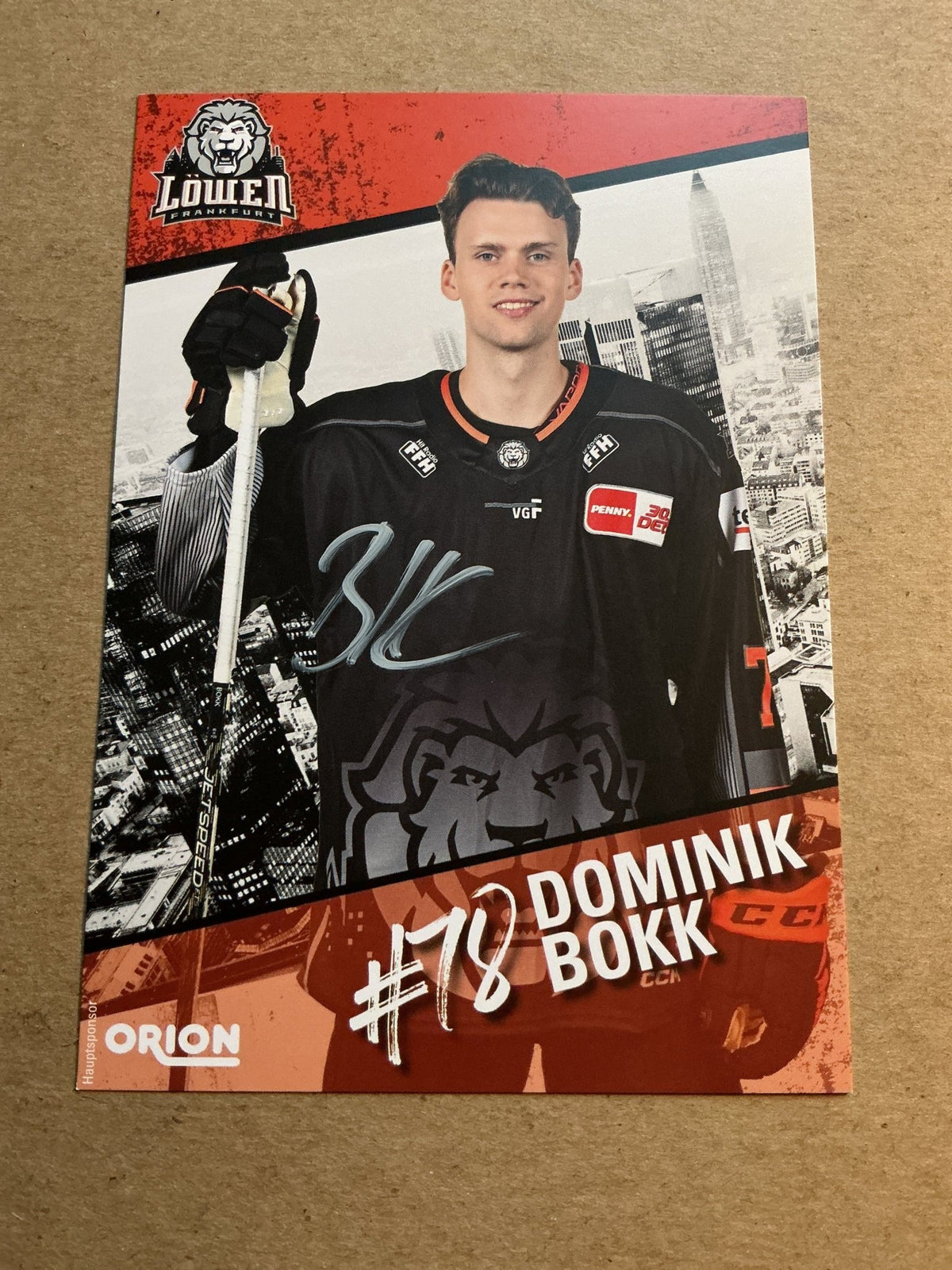 Dominik Bokk, Germany 🇩🇪 Löwen Frankfurt 2023/24 hand signed - Autographs-World